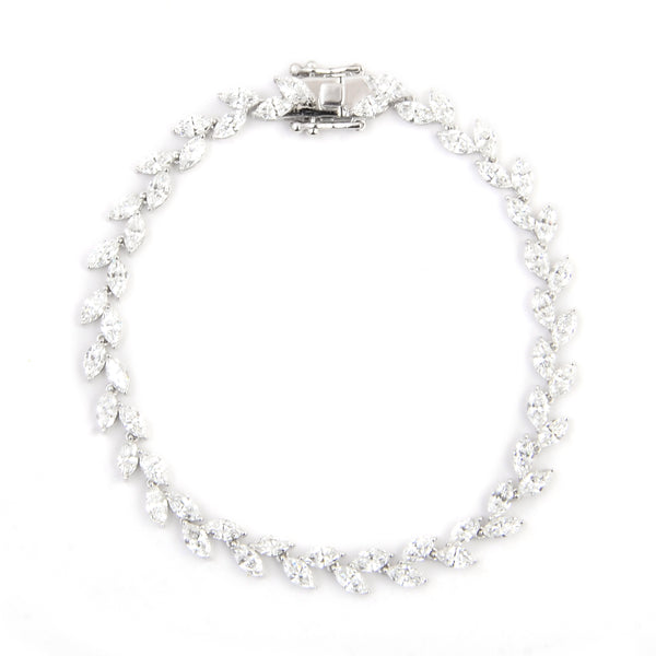 6.43 Carats Lab Grown Diamond 14K Gold Bracelet