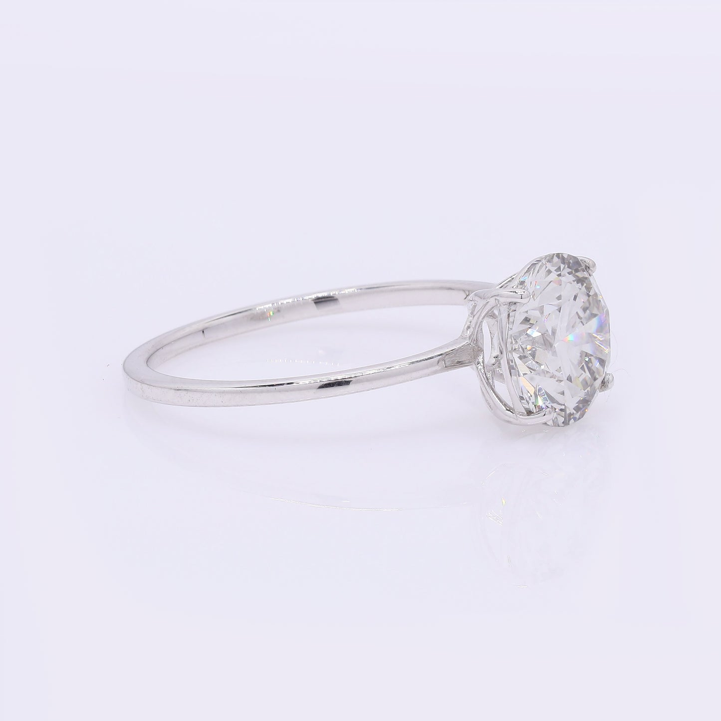 2.20 Carats Lab Grown Diamond 14K Gold Ring