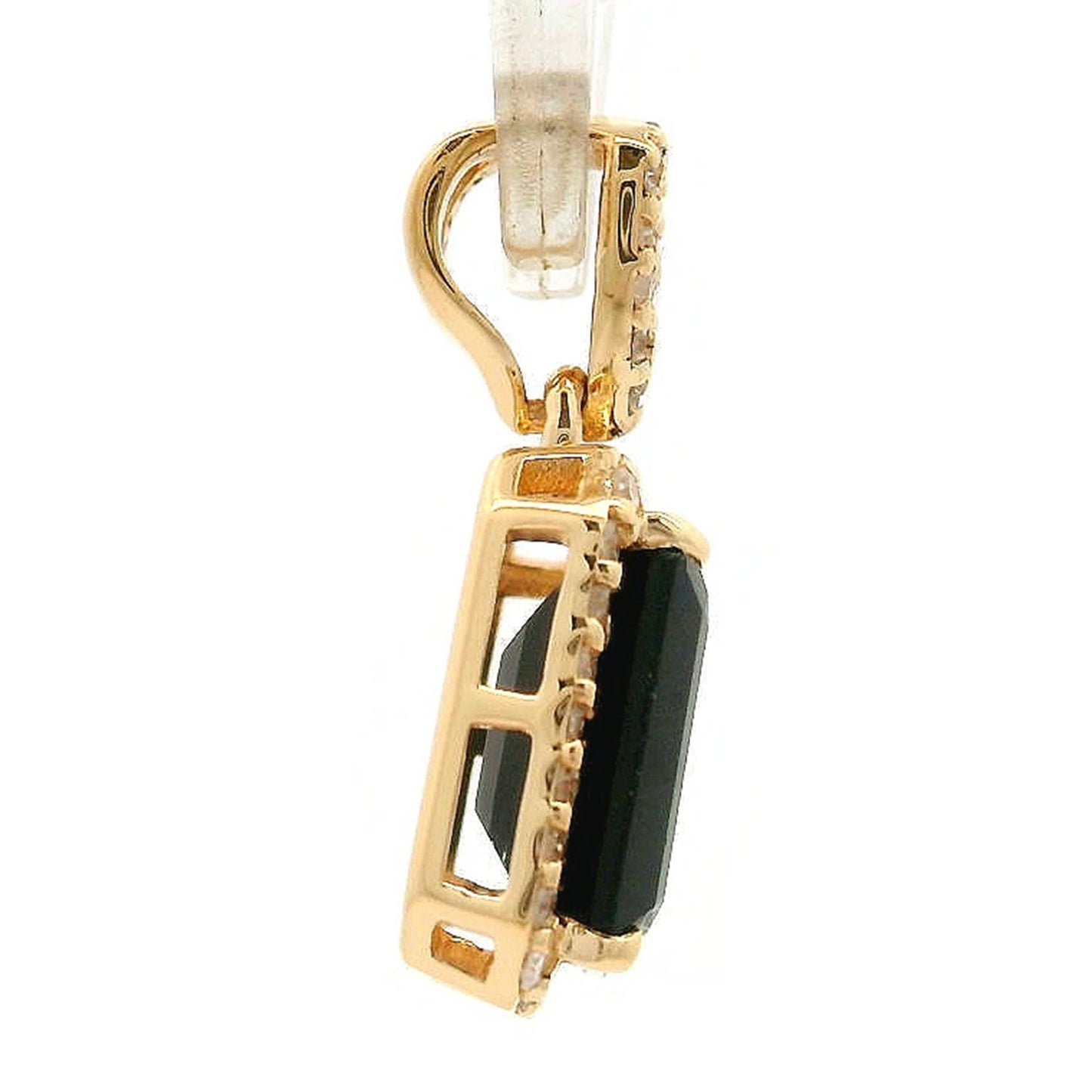 1.62 Ct Octagon Tourmaline 14K Gold Pendant