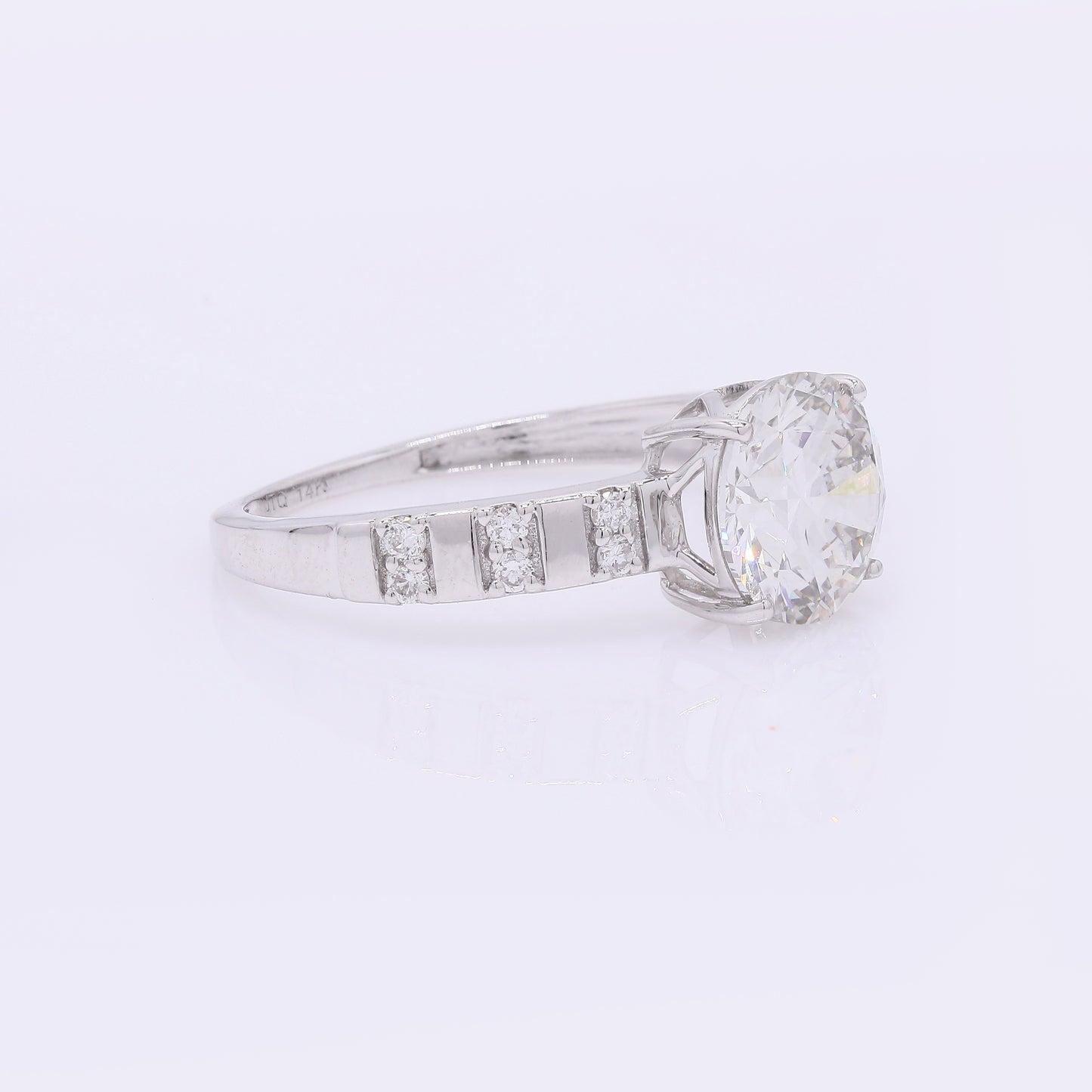 2.22 Carats Lab Grown Diamond 14K Gold Ring