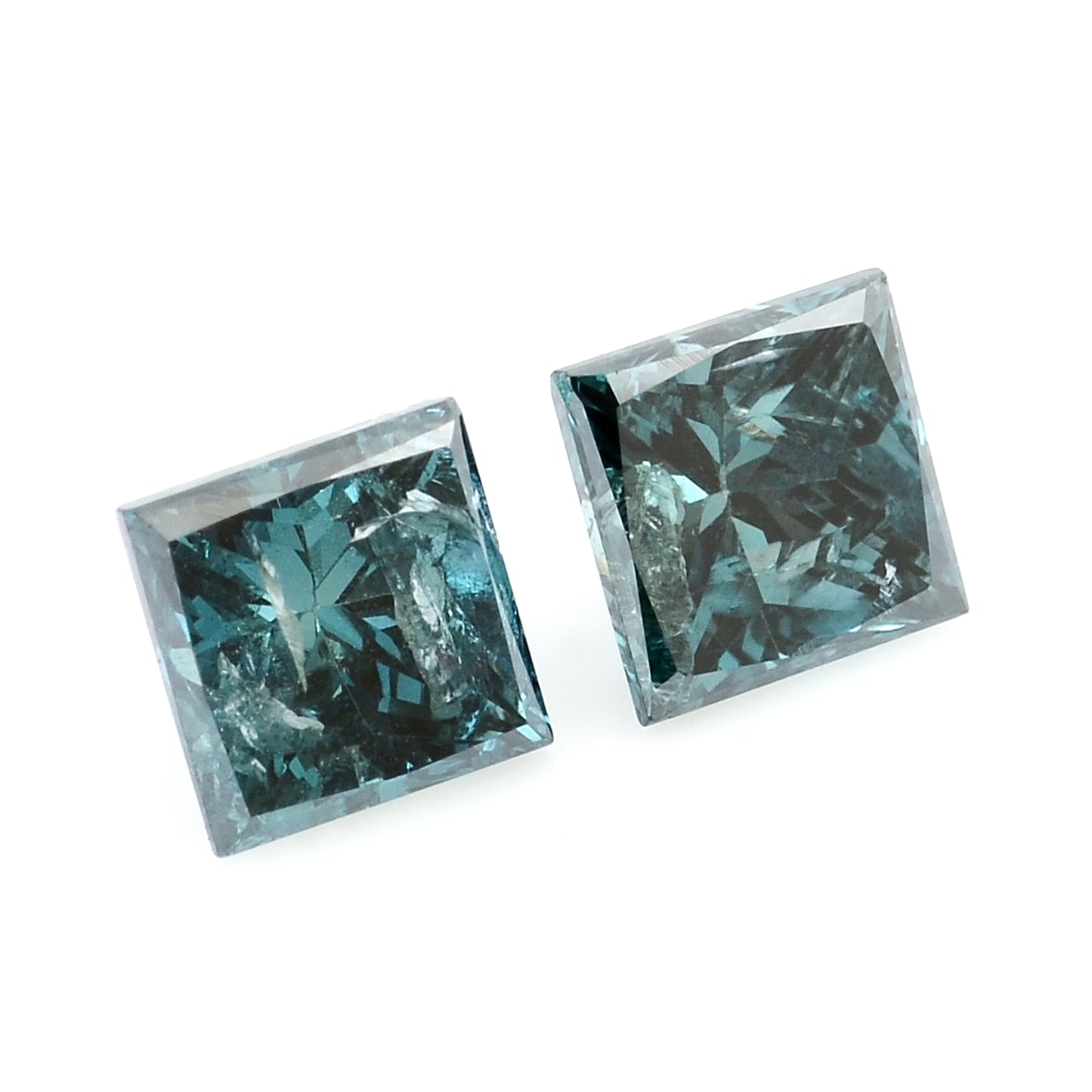 0.56 Blue Diamond Sqaure Loose Gemstone