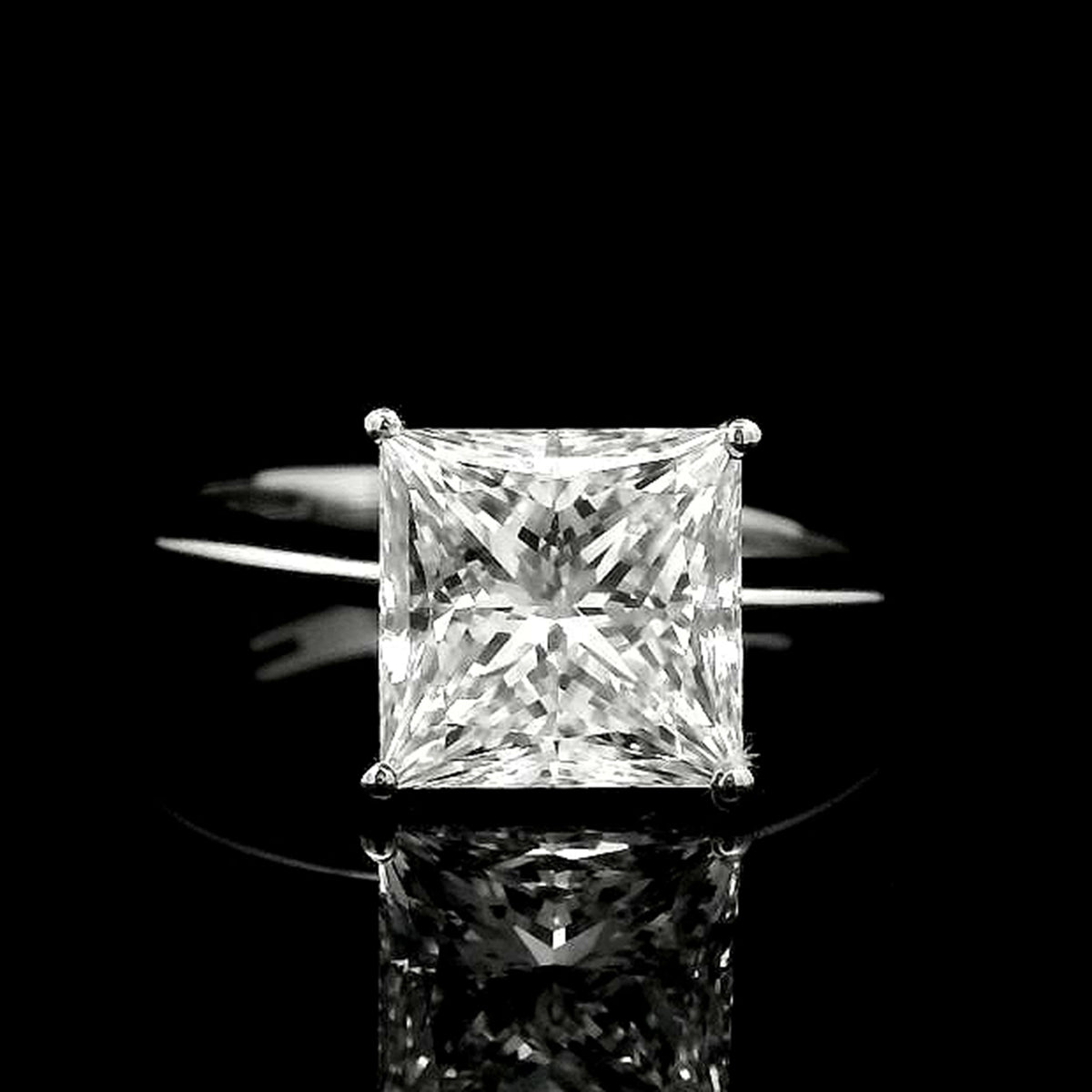 3.04 Carats Lab Grown Diamond 950 Platinum Ring