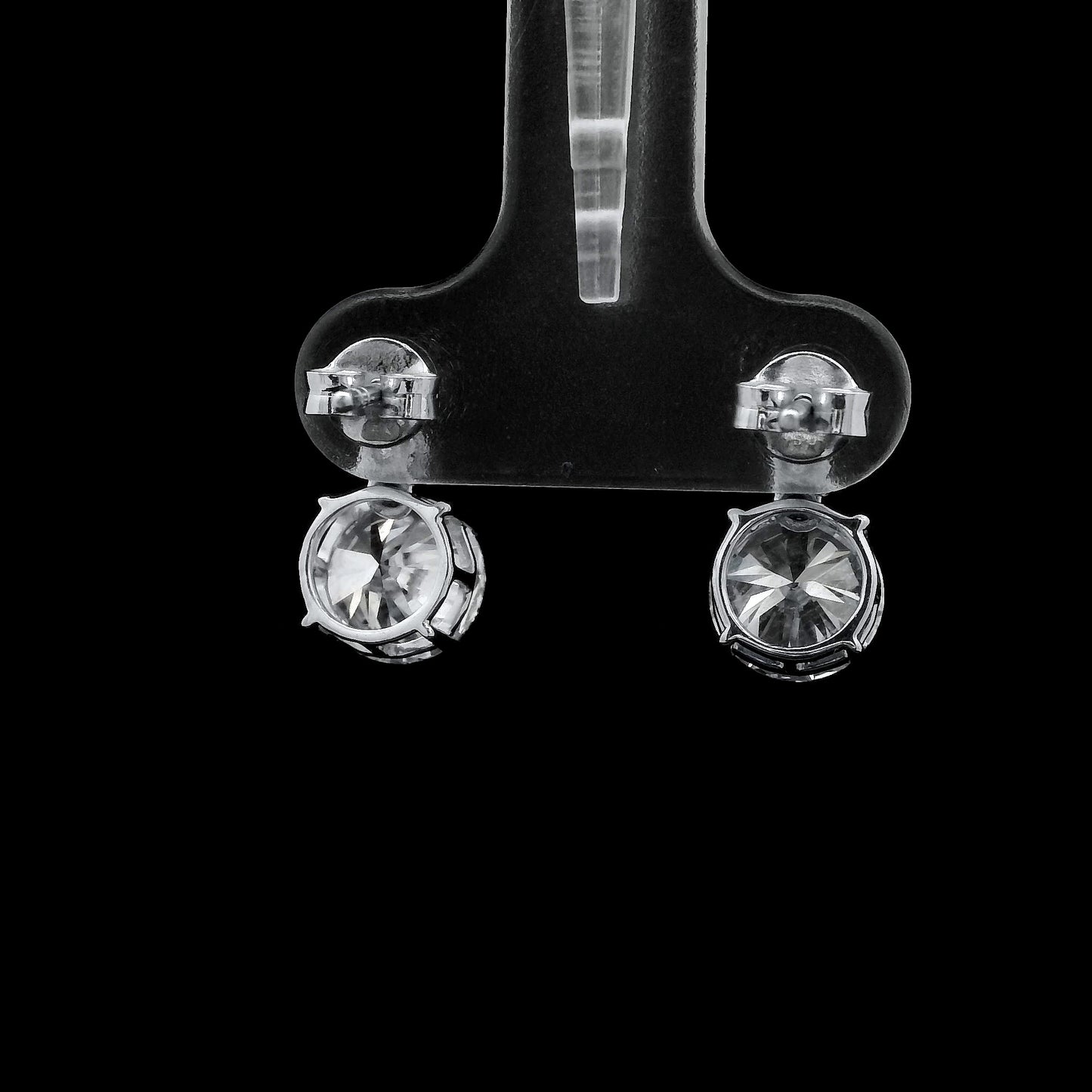 3.22 Ct Round Lab Grown Diamond 14K Gold Earrings