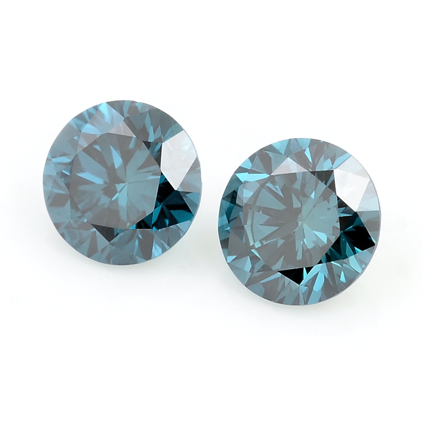 0.43 Blue Diamond Round Loose Gemstone