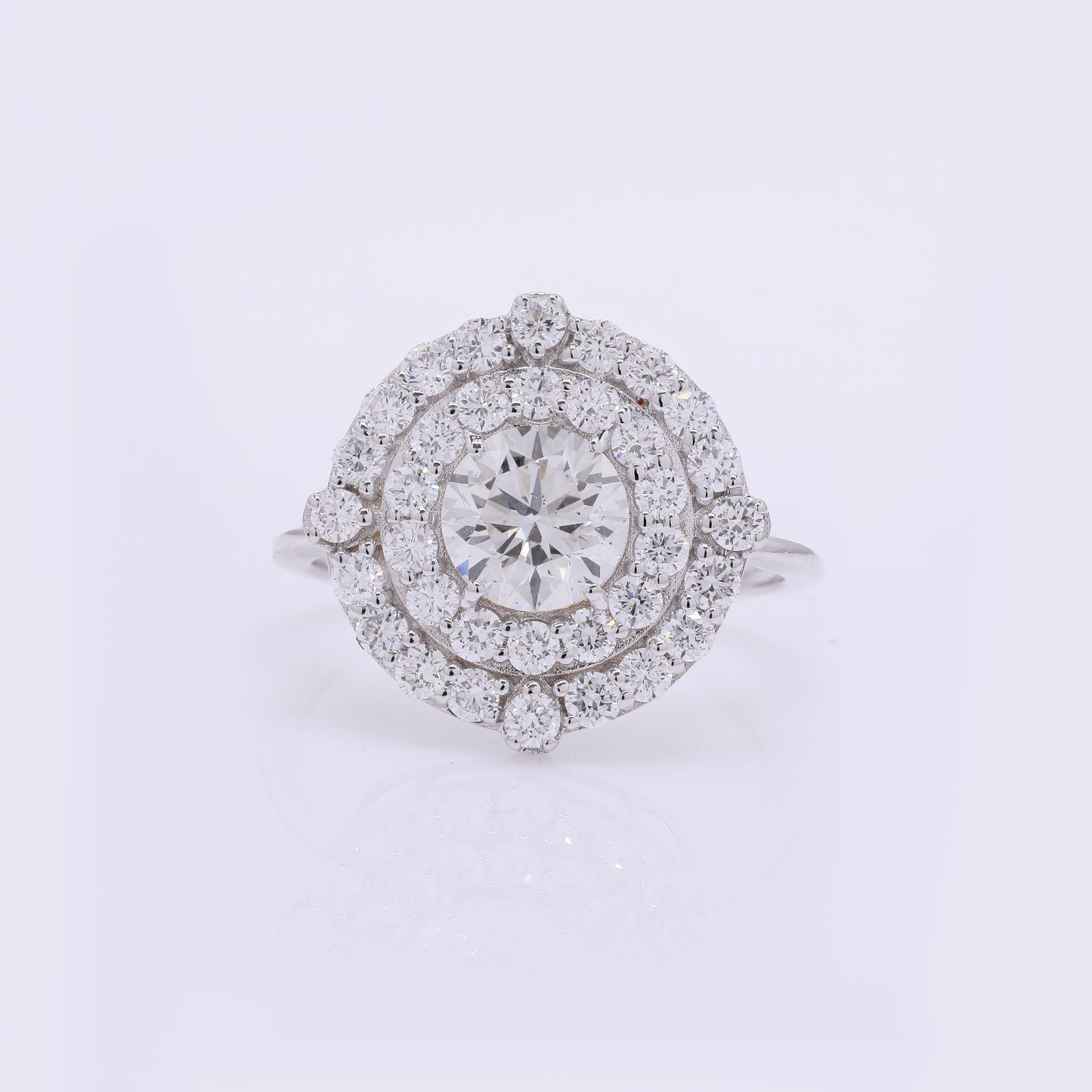 2.20 Carats Lab Grown Diamond 14K Gold Ring