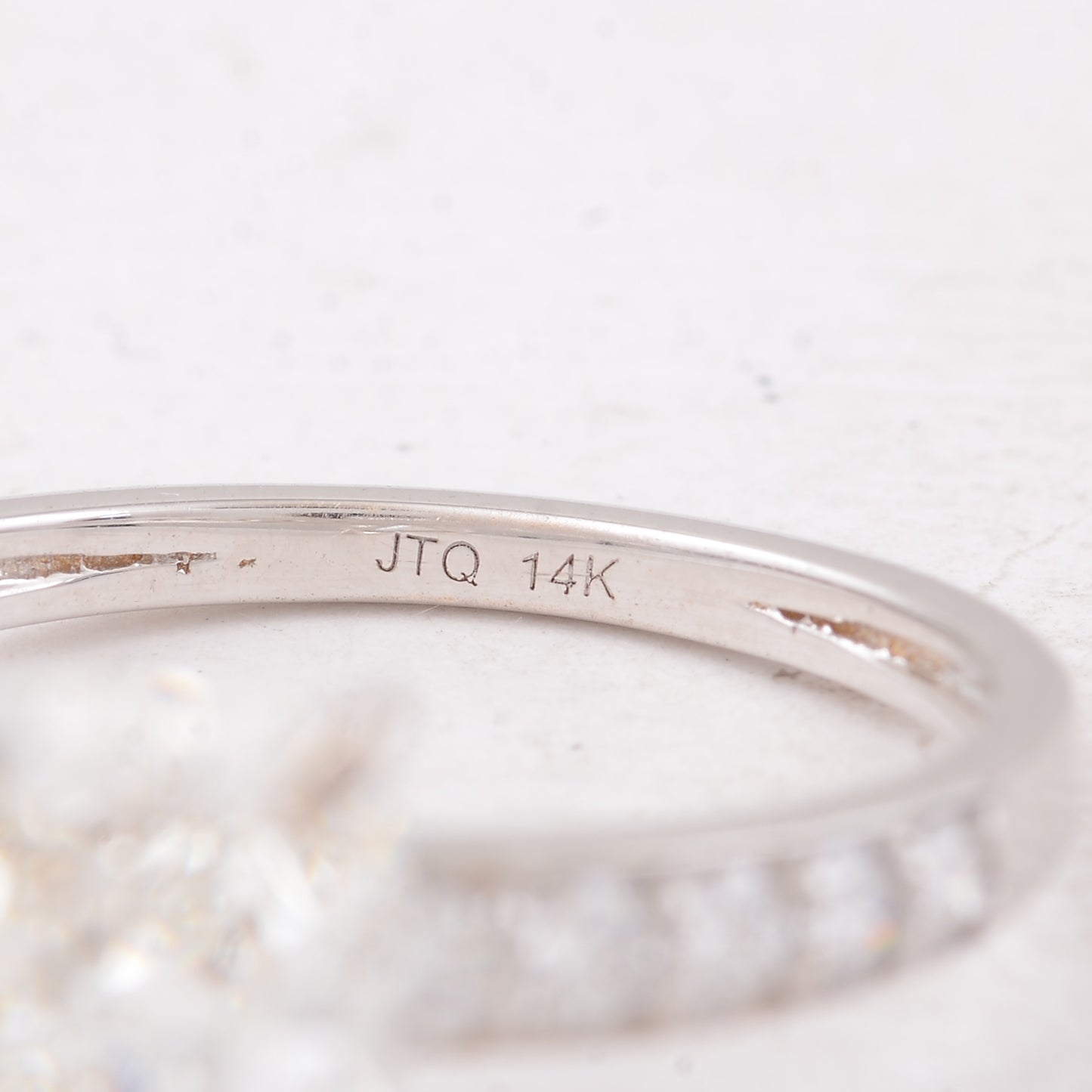 4.05 Carats Lab Grown Diamond 14K Gold Ring