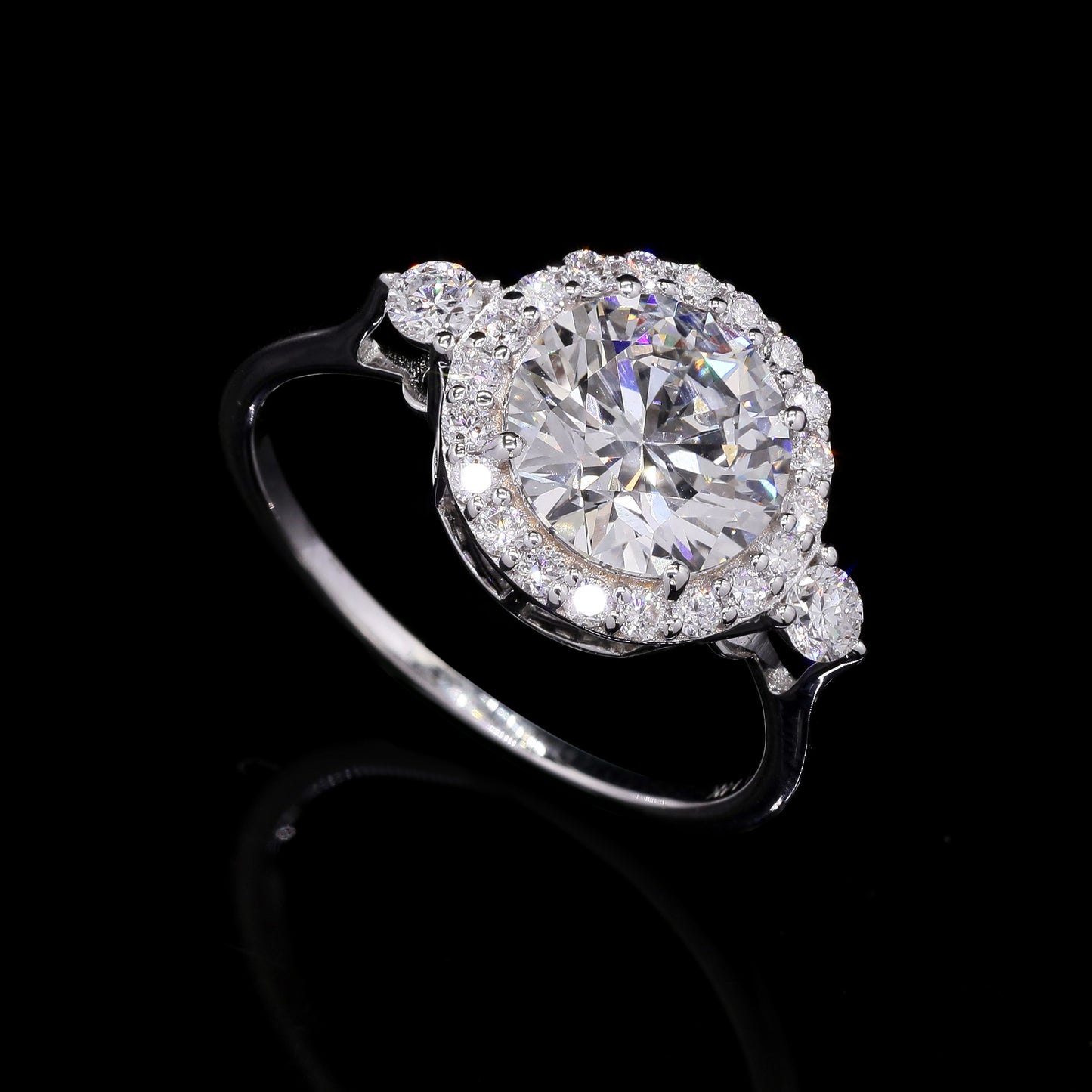 2.37 Carats Lab Grown Diamond 14K Gold Ring
