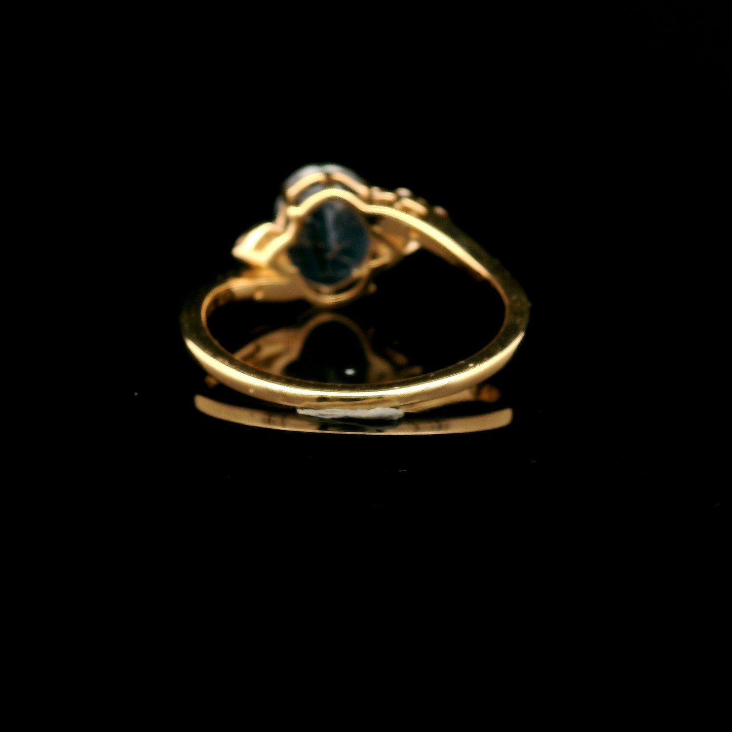 2.01 Ct Oval Mixed Cut Natural Corundum Sapphire 14K Gold Ring