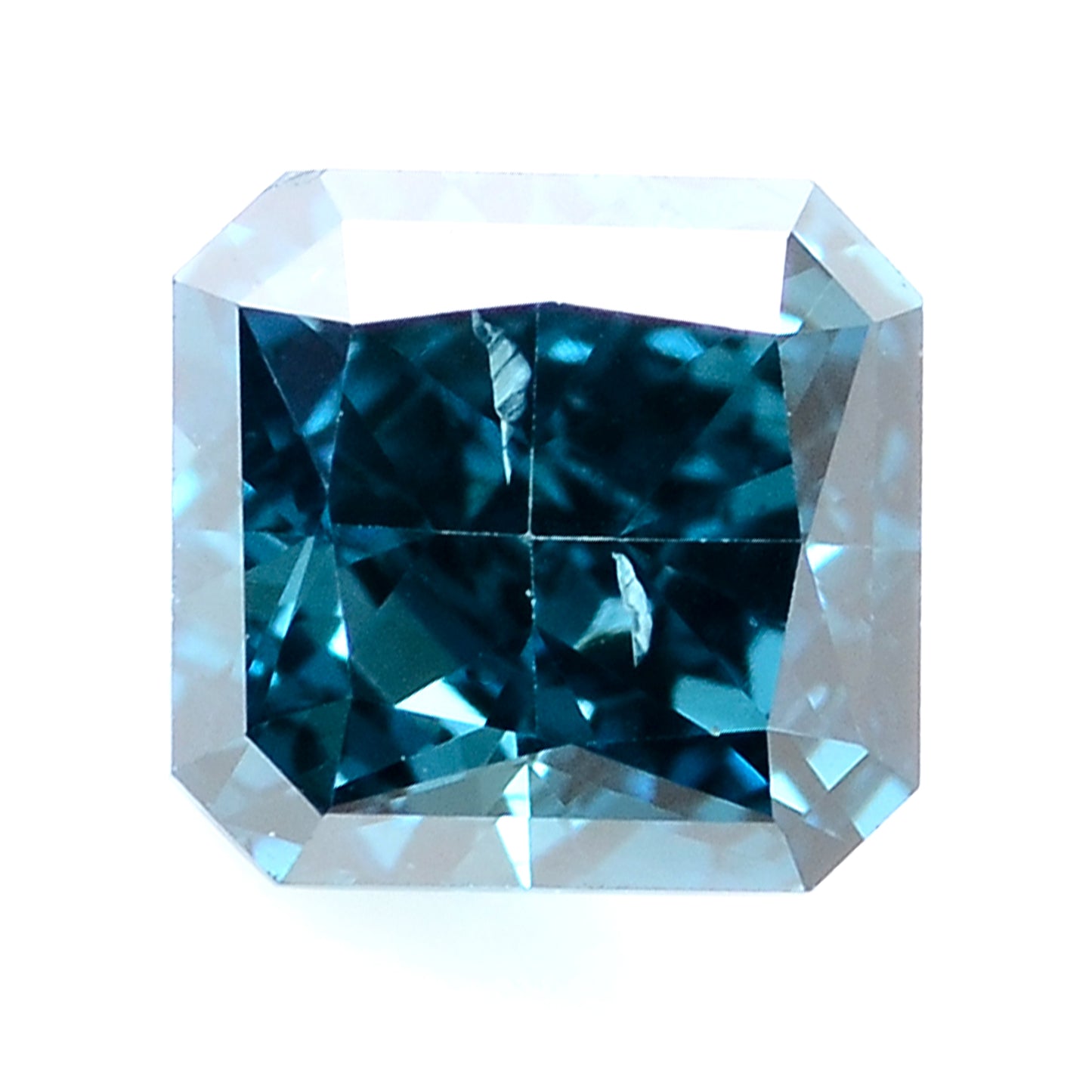 0.32 Carat Blue Diamond Octagon Loose Gemstone