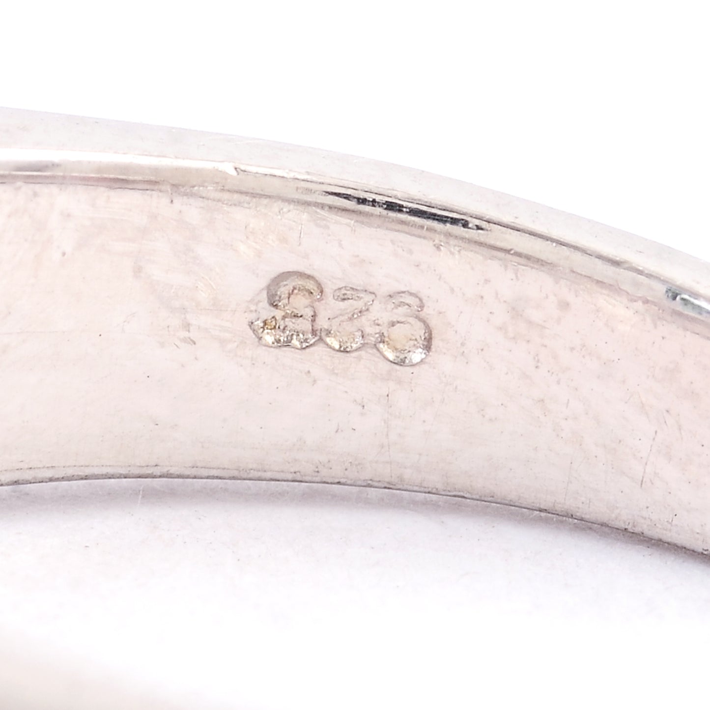 3.26 Ct Created Glass Cz 925 Sterling Silver Ring