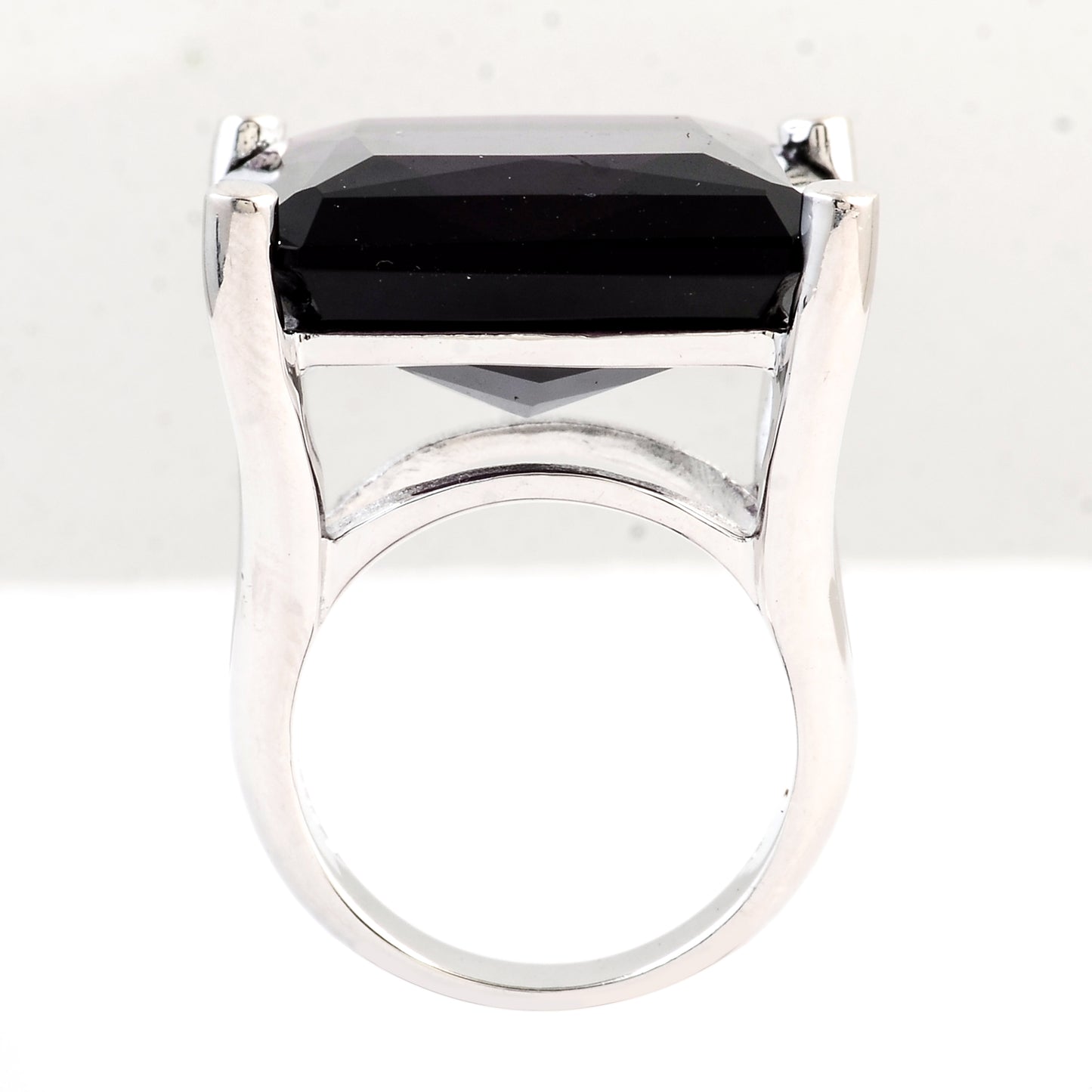 36.85 Ct Created Amethyst 925 Sterling Silver Ring