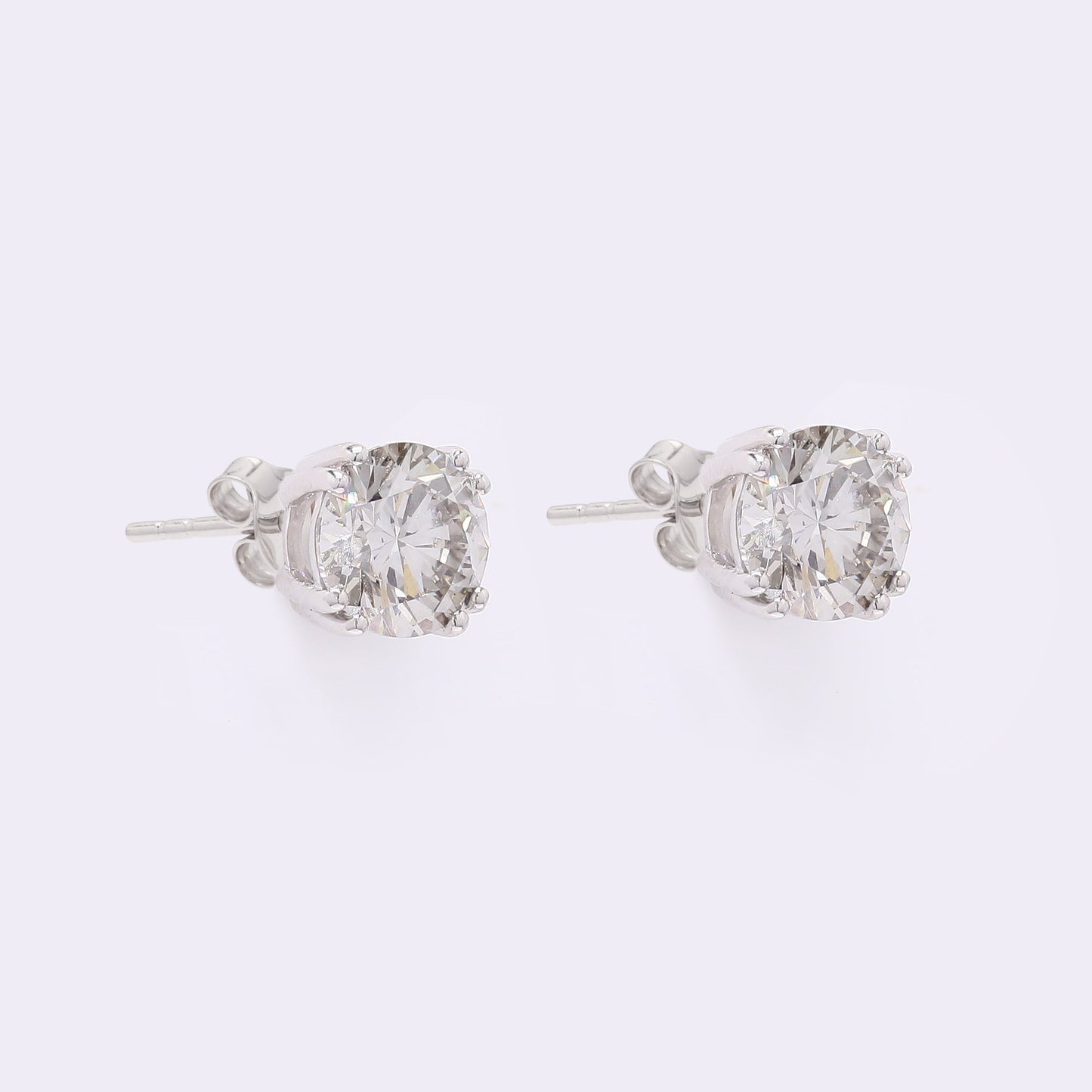 2.17 Carats Lab Grown Diamond 14K Gold Earrings