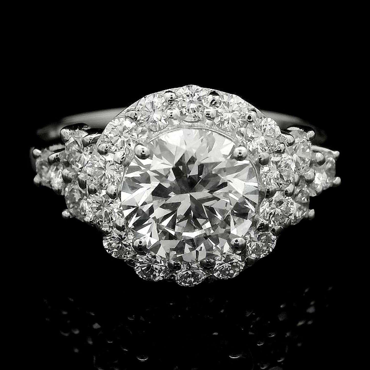 2.03 Carats Lab Grown Diamond 14K Gold Ring