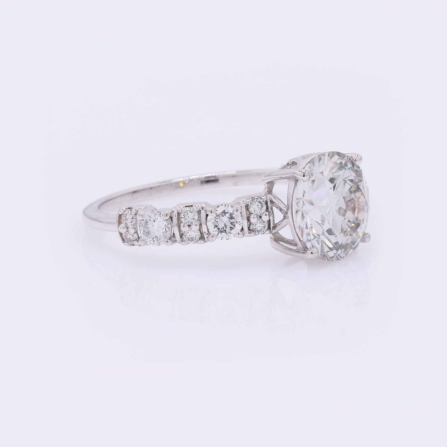 2.55 Carats Lab Grown Diamond 14K Gold Ring