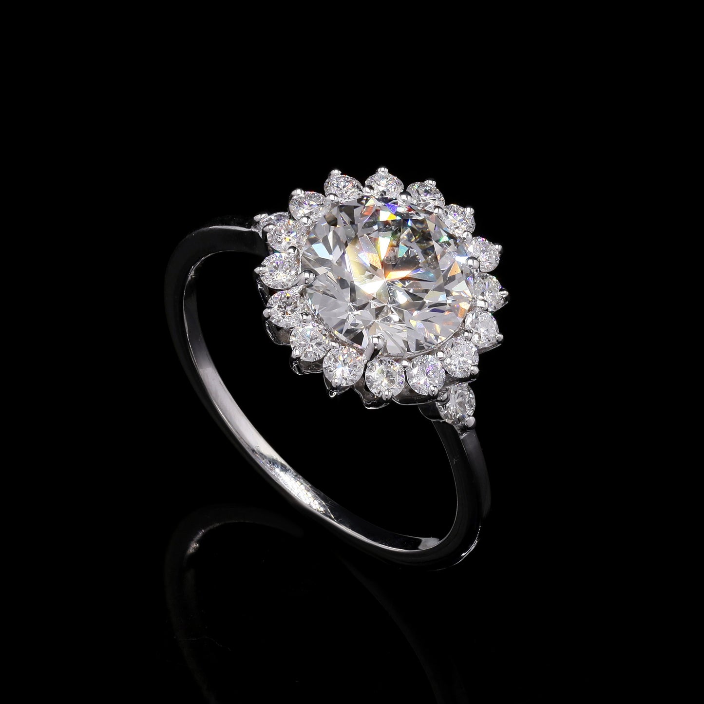 2.53 Carats Lab Grown Diamond 14K Gold Ring