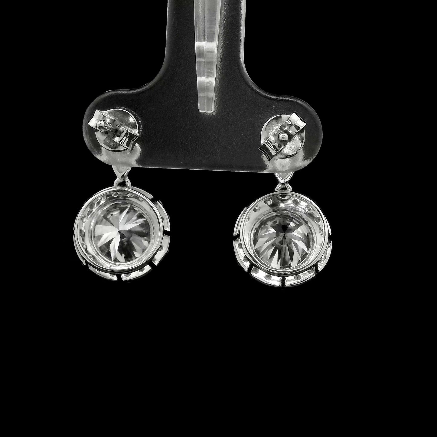 3.58 Carats Lab Grown Diamond 14K Gold Earrings