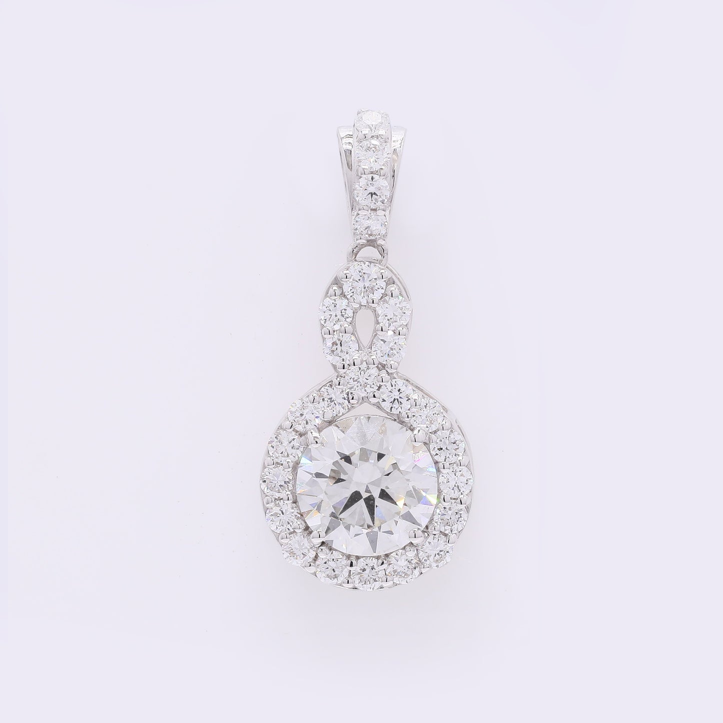2.39 Carats Lab Grown Diamond 14K Gold Pendant