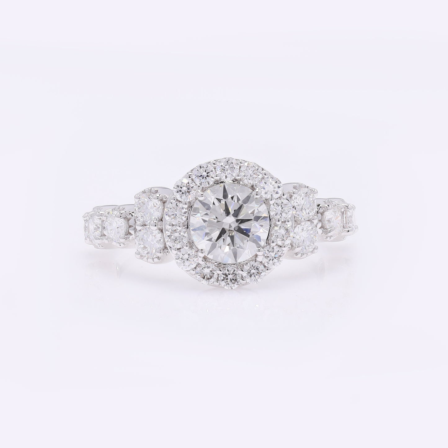 2.16 Carats Lab Grown Diamond 14K Gold Ring