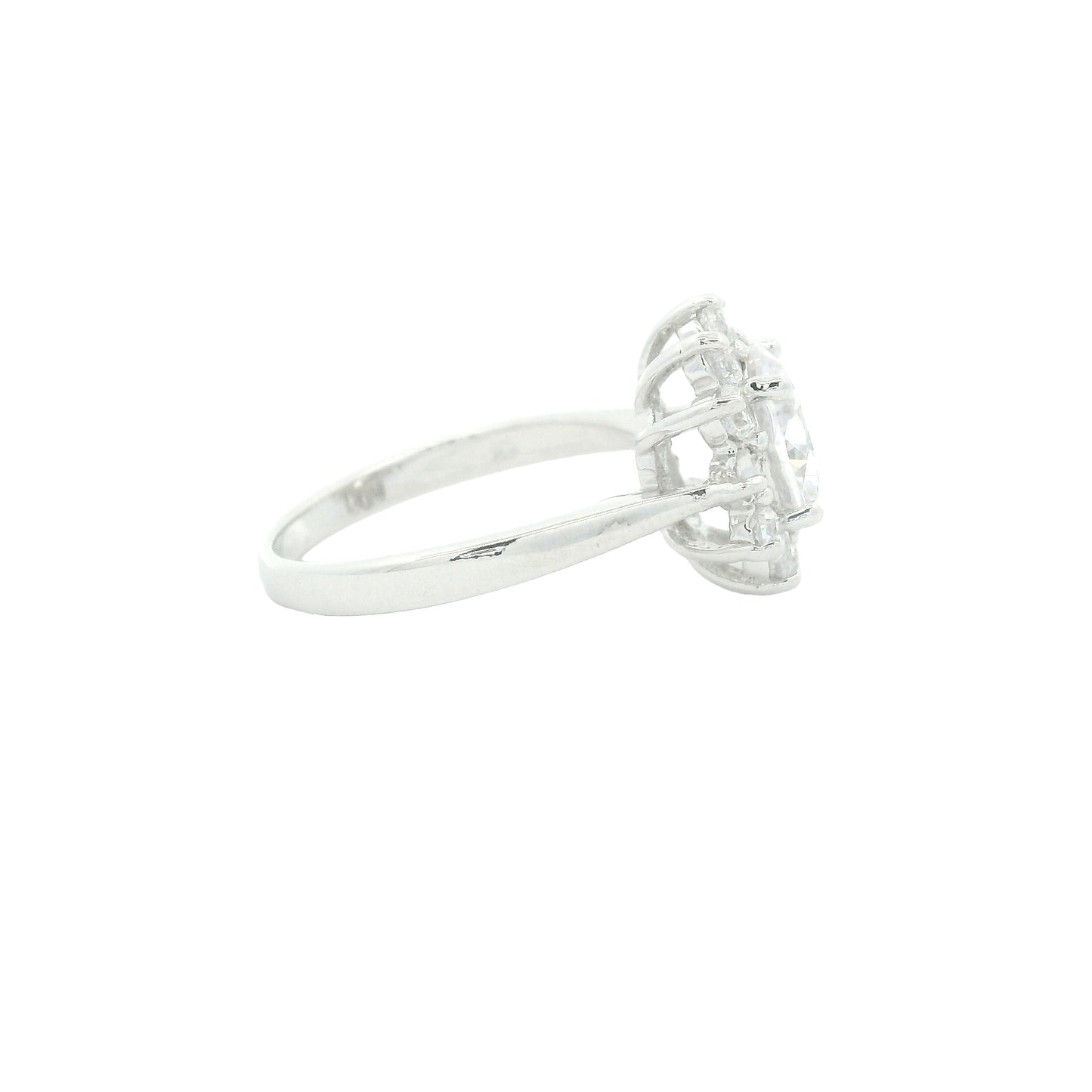 4.22 Ct Cubic Zirconia 925 Sterling Silver Ring