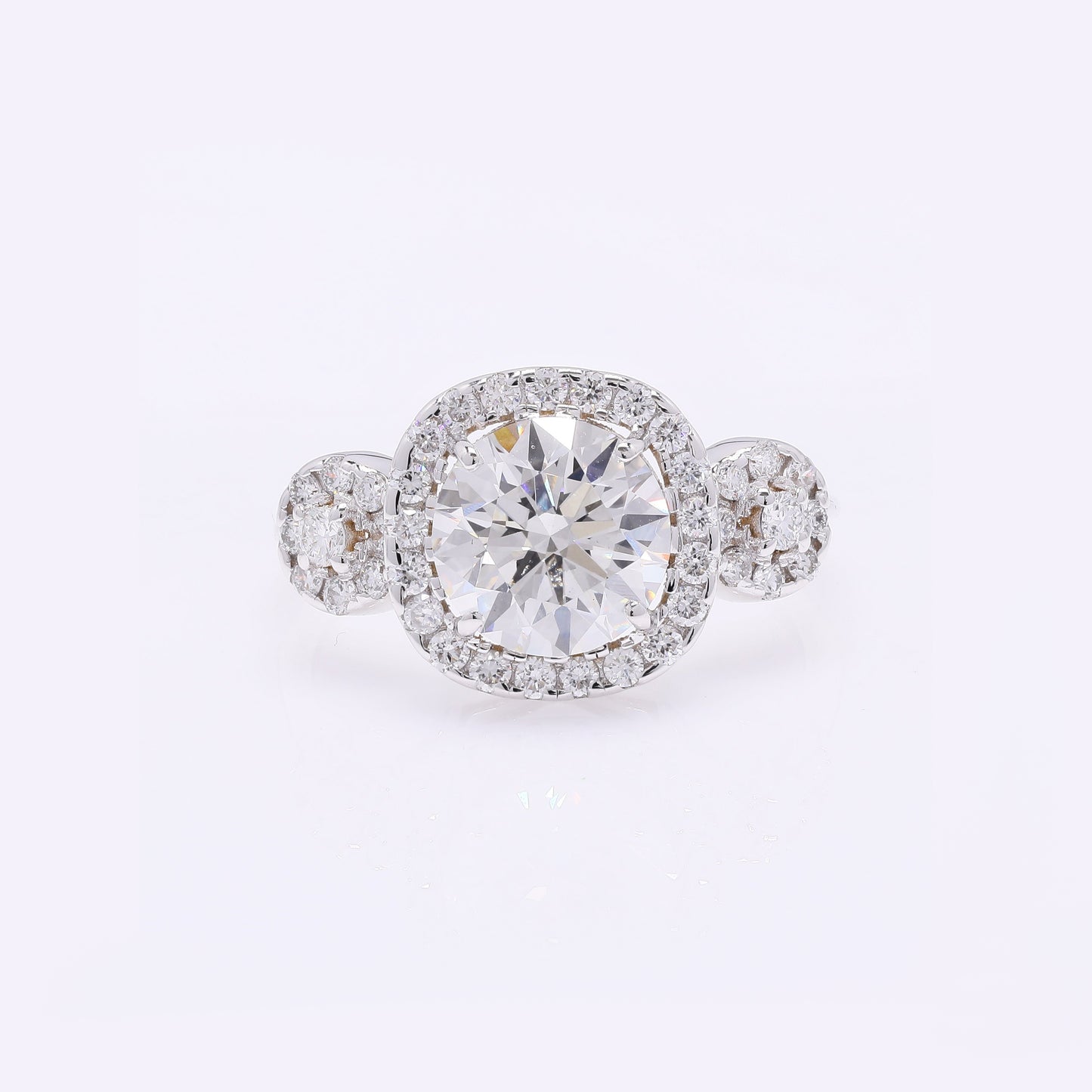 2.55 Carats Lab Grown Diamond 14K Gold Ring