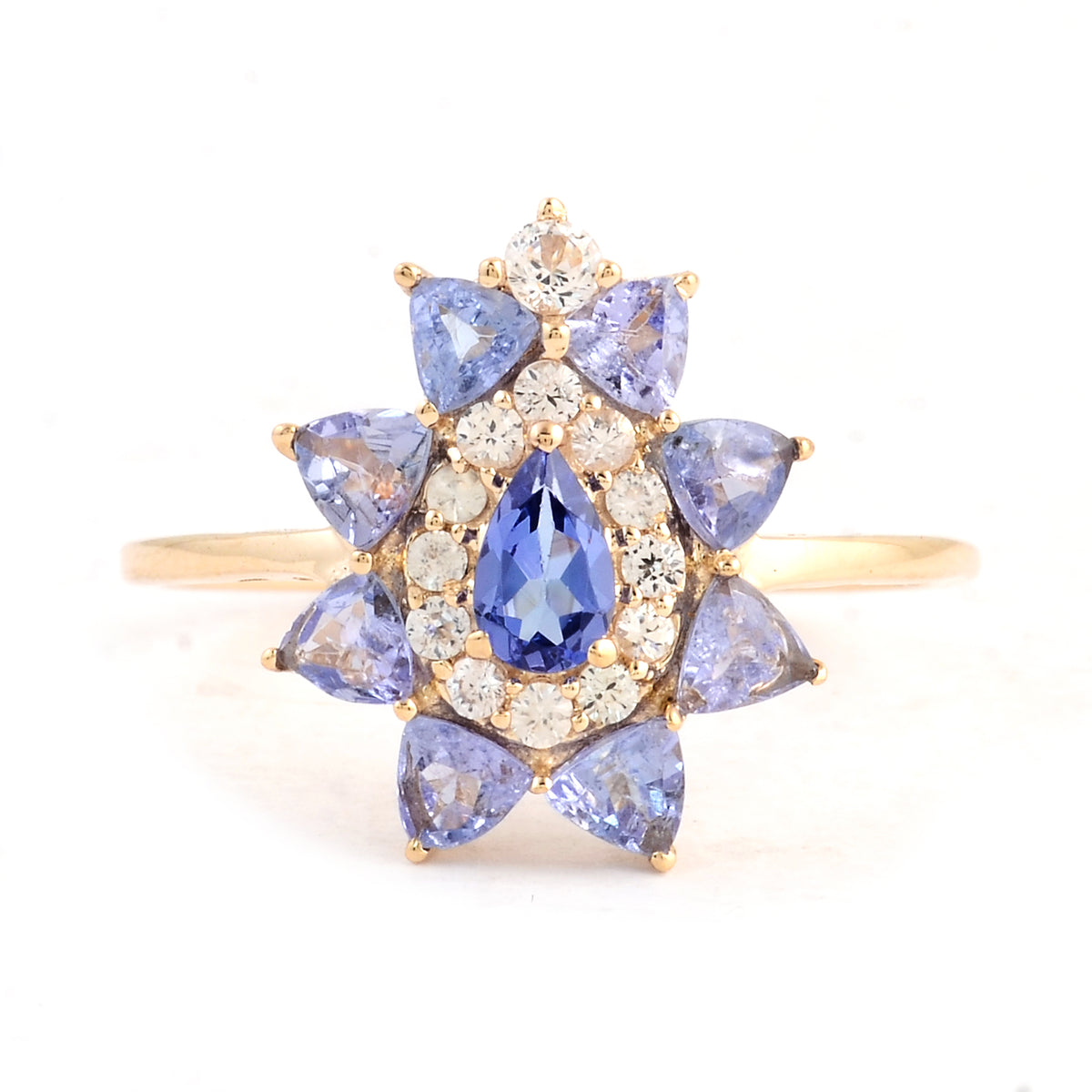 1.37 Ct Pear Tanzanite 14K Gold Ring
