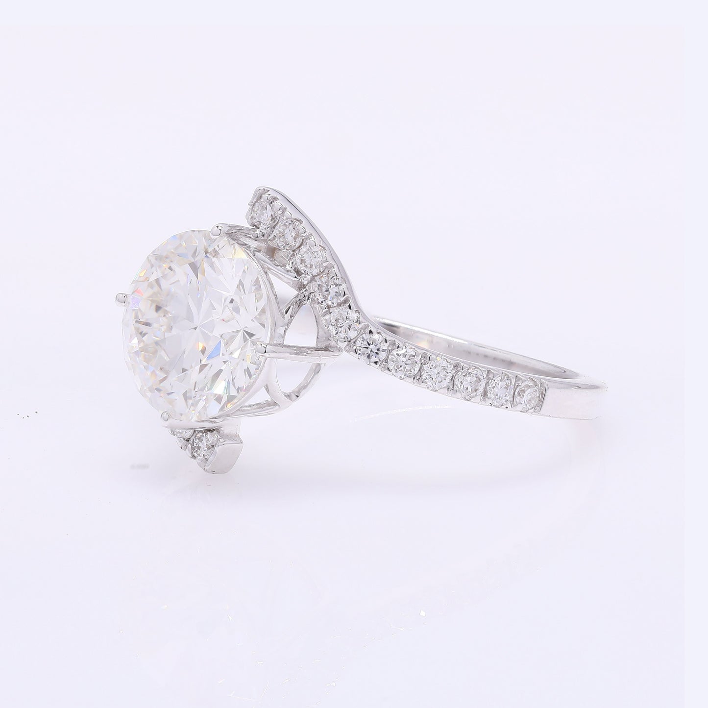 2.38 Carats Lab Grown Diamond 14K Gold Ring