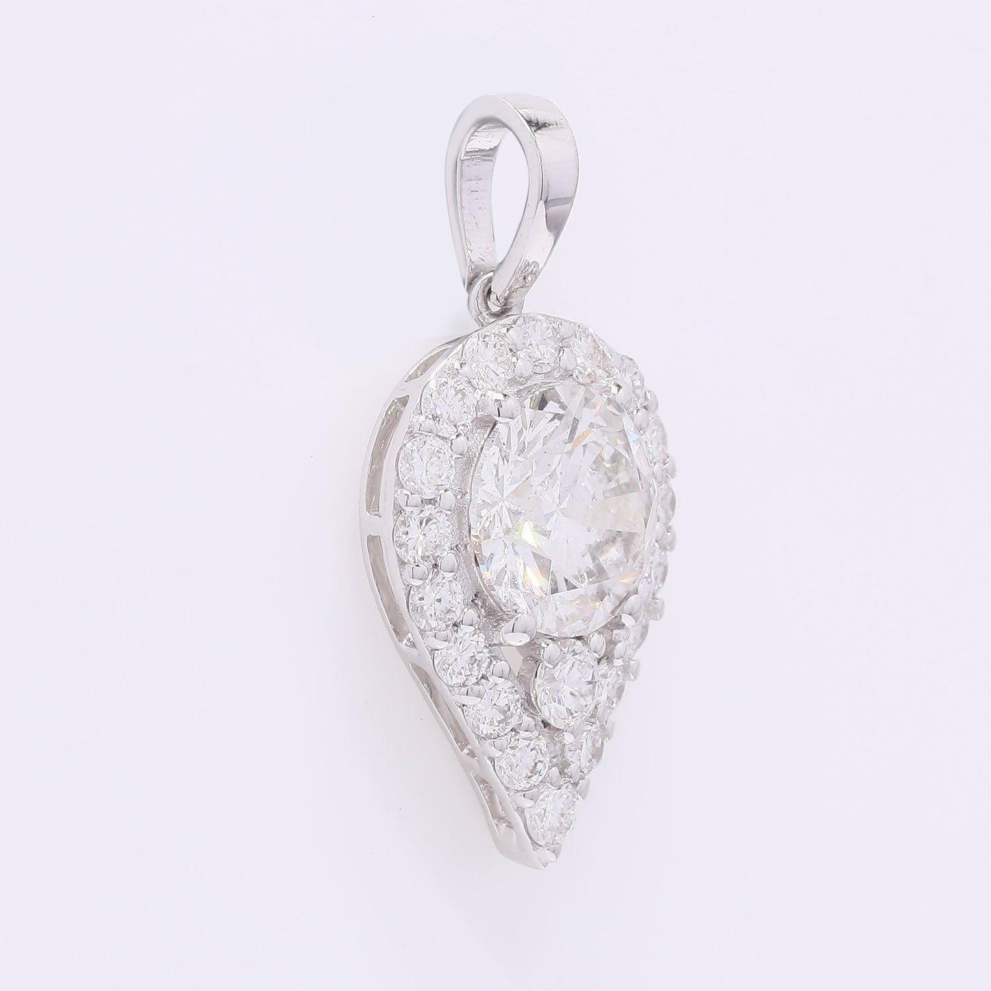 2.42 Carats Lab Grown Diamond 14K Gold Pendant