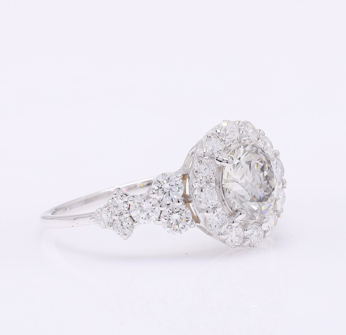 2.12 Carats Lab Grown Diamond 14K Gold Ring