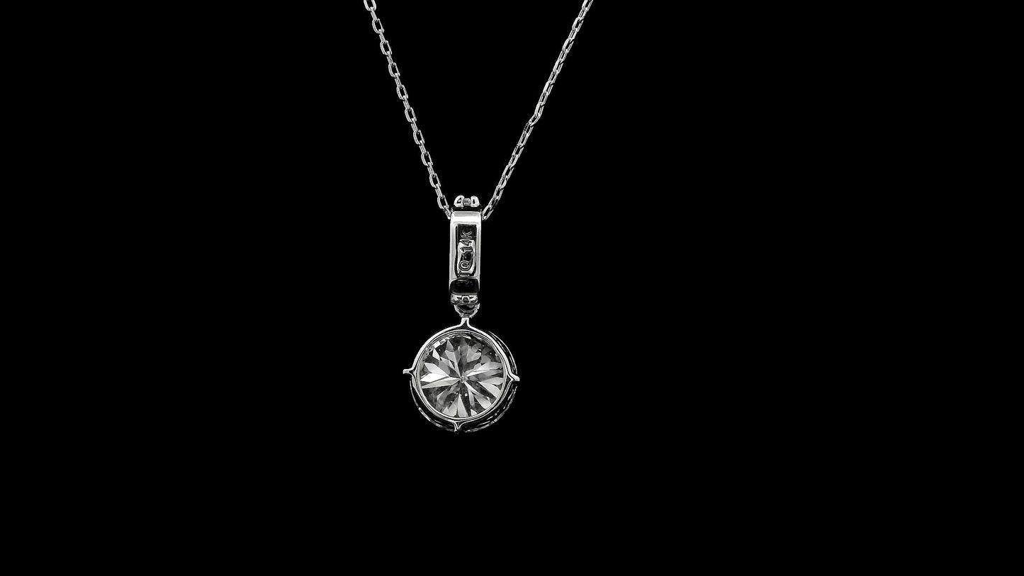 1.99 Ct Round Lab Grown Diamond 14K Gold Pendant