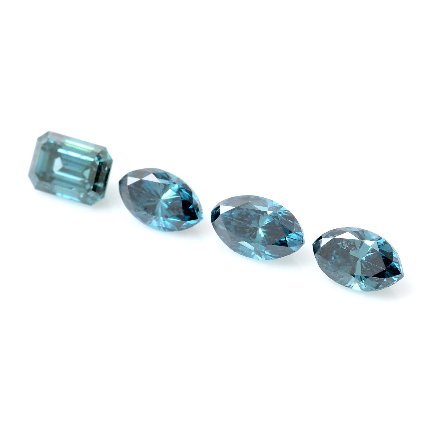 1.36 Carat Blue Diamond Mix Shape Loose Gemstone