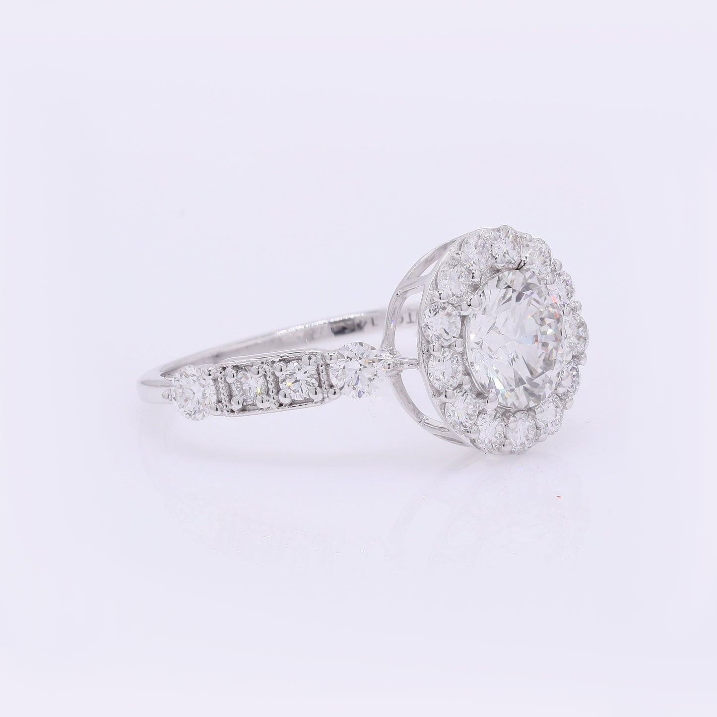 2.02 Carats Lab Grown Diamond 14K Gold Ring