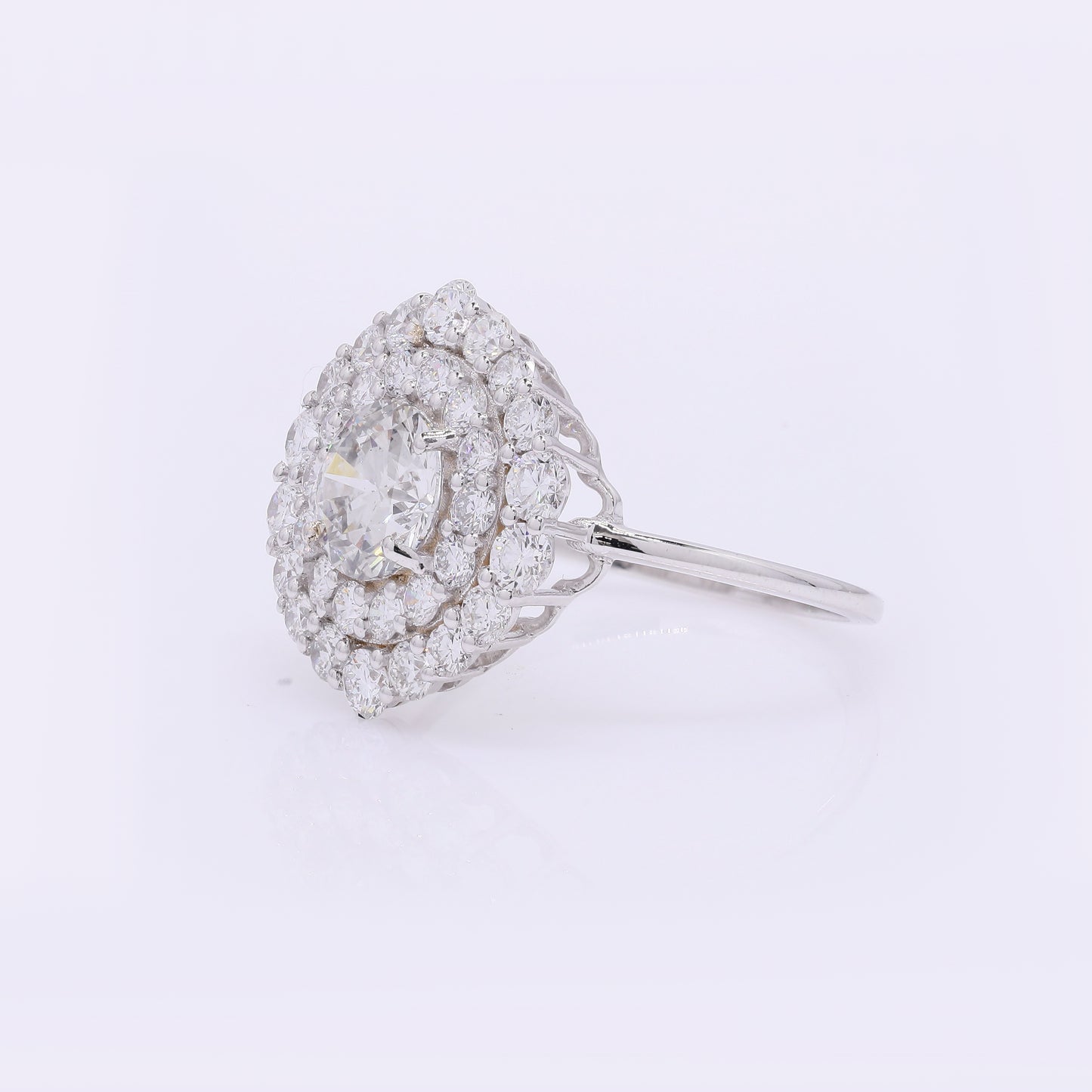 2.34 Carats Lab Grown Diamond 14K Gold Ring