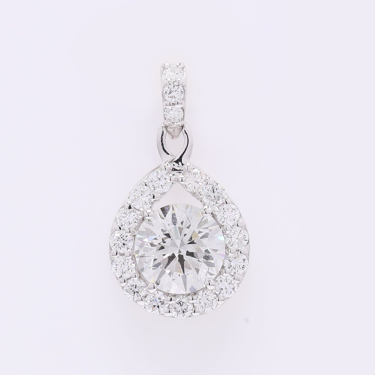 2.08 Carats Lab Grown Diamond 14K Gold Pendant