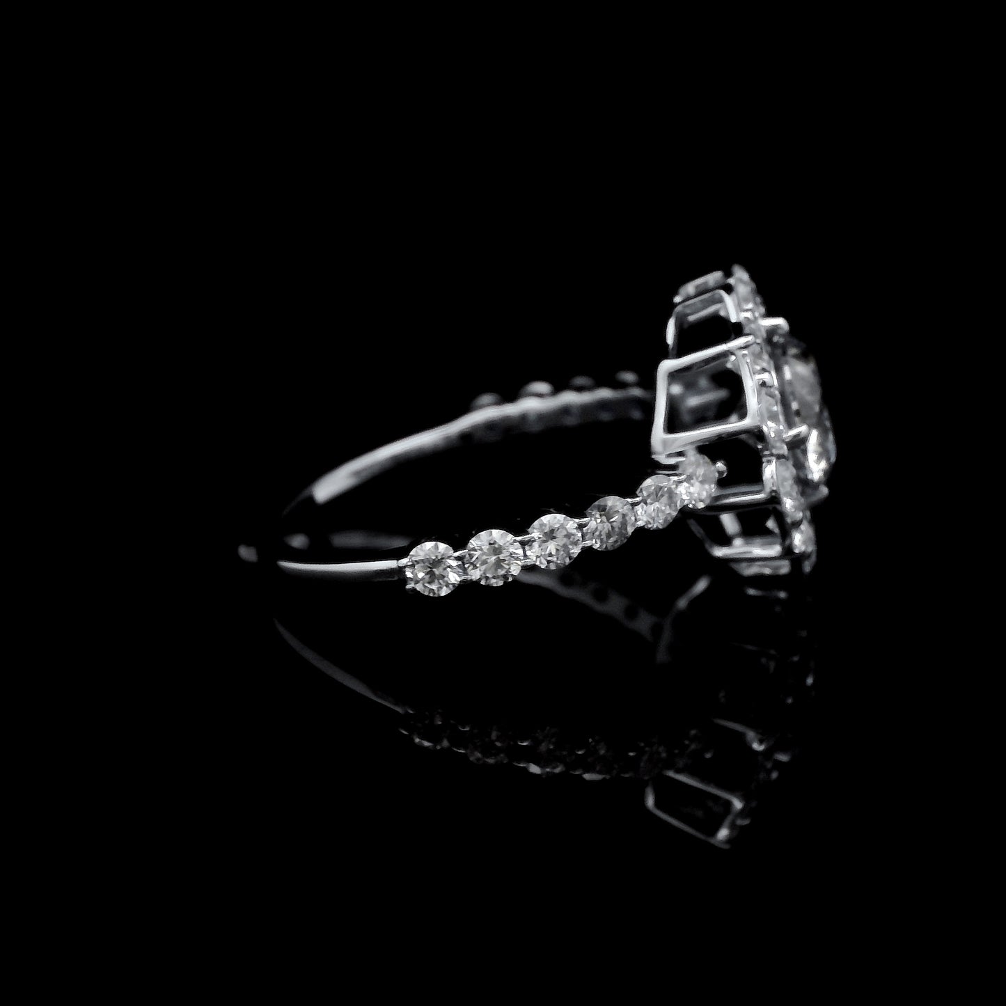 2.13 Carats Lab Grown Diamond 14K Gold Ring