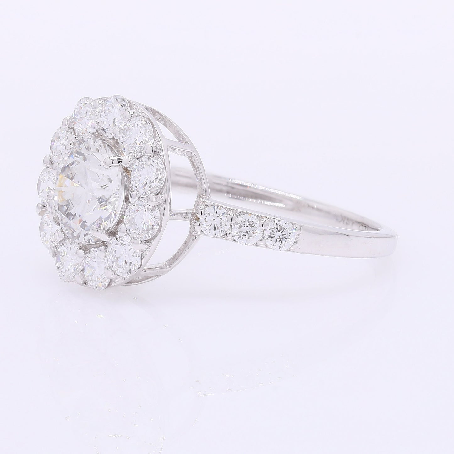 2.03 Carats Lab Grown Diamond 14K Gold Ring