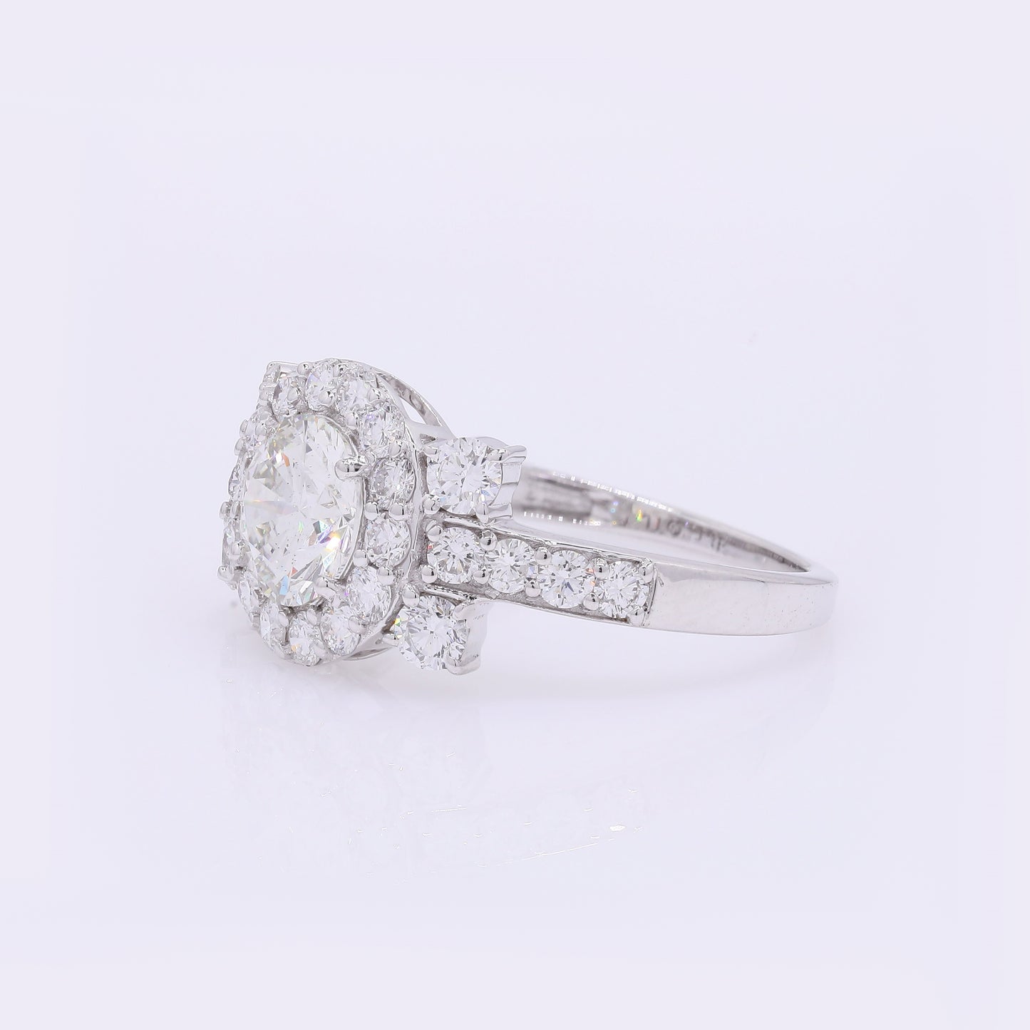 2.09 Carats Lab Grown Diamond 14K Gold Ring
