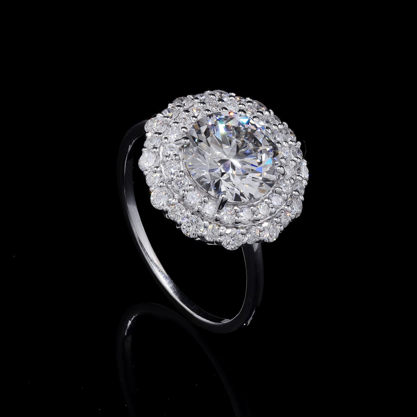 2.81 Carats Lab Grown Diamond 14K Gold Ring