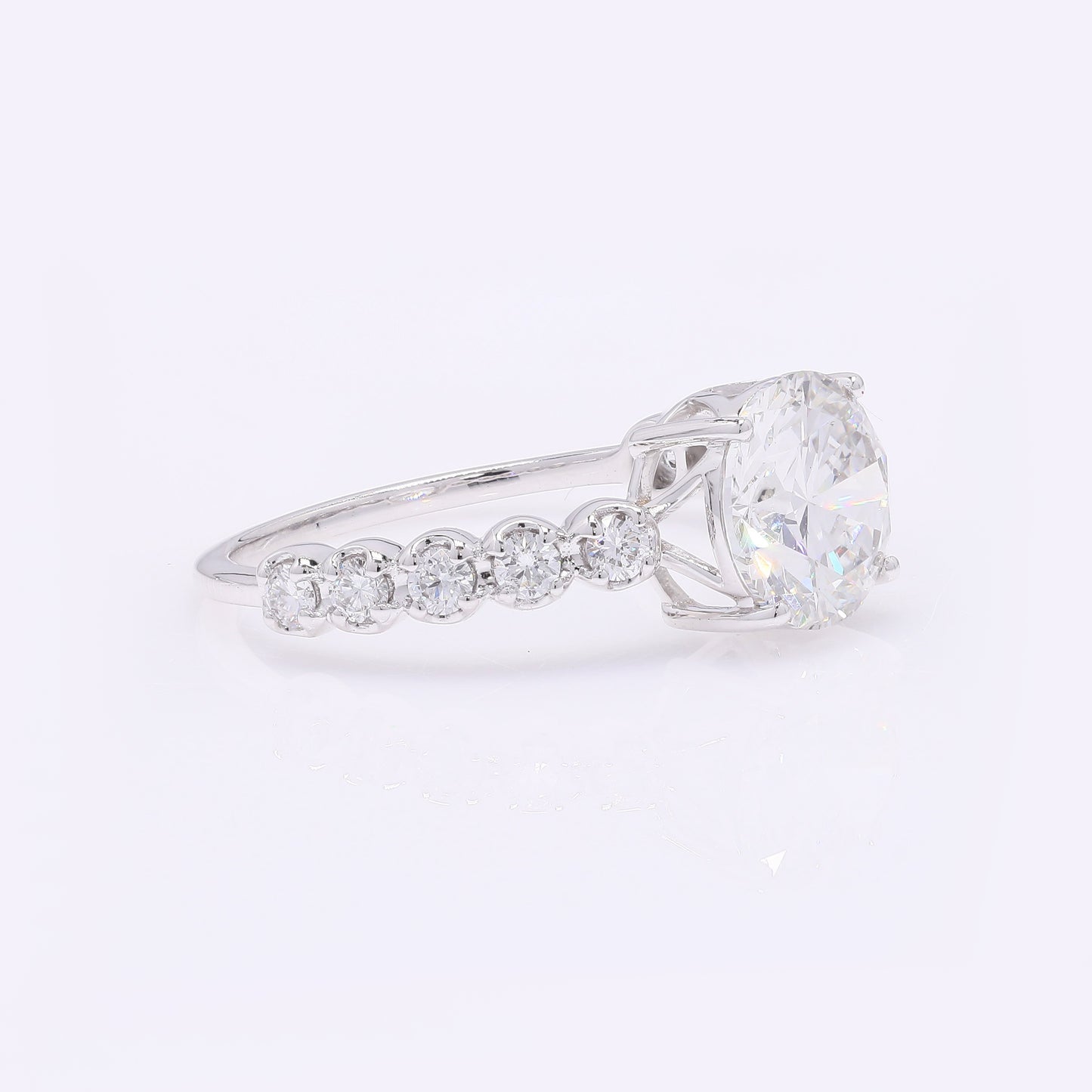 2.37 Carats Lab Grown Diamond 14K Gold Ring