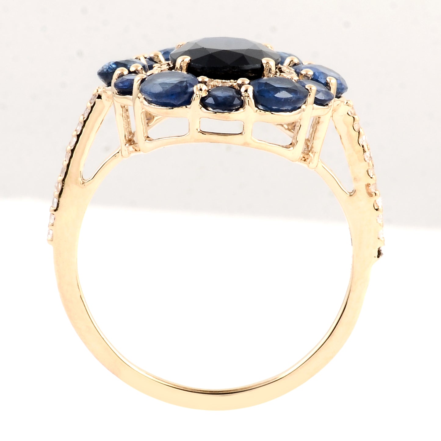 5.18 Ct Oval Sapphire 14K Gold Ring