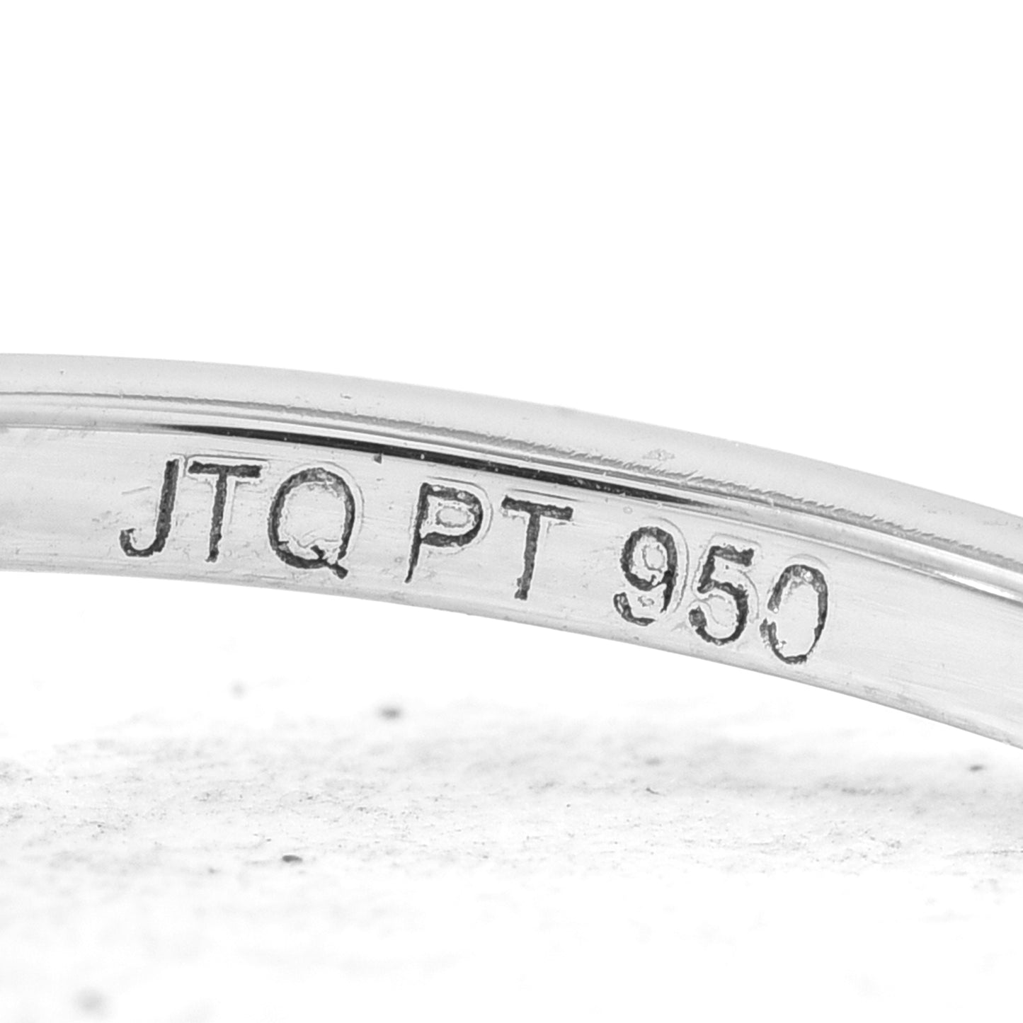 1.07 Ct Oval Diamond 950 Platinum Ring