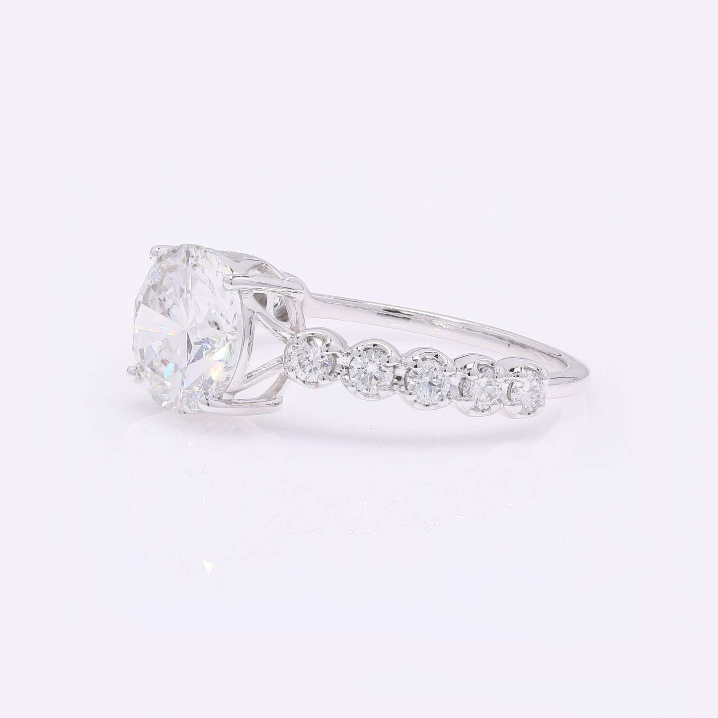 2.37 Carats Lab Grown Diamond 14K Gold Ring