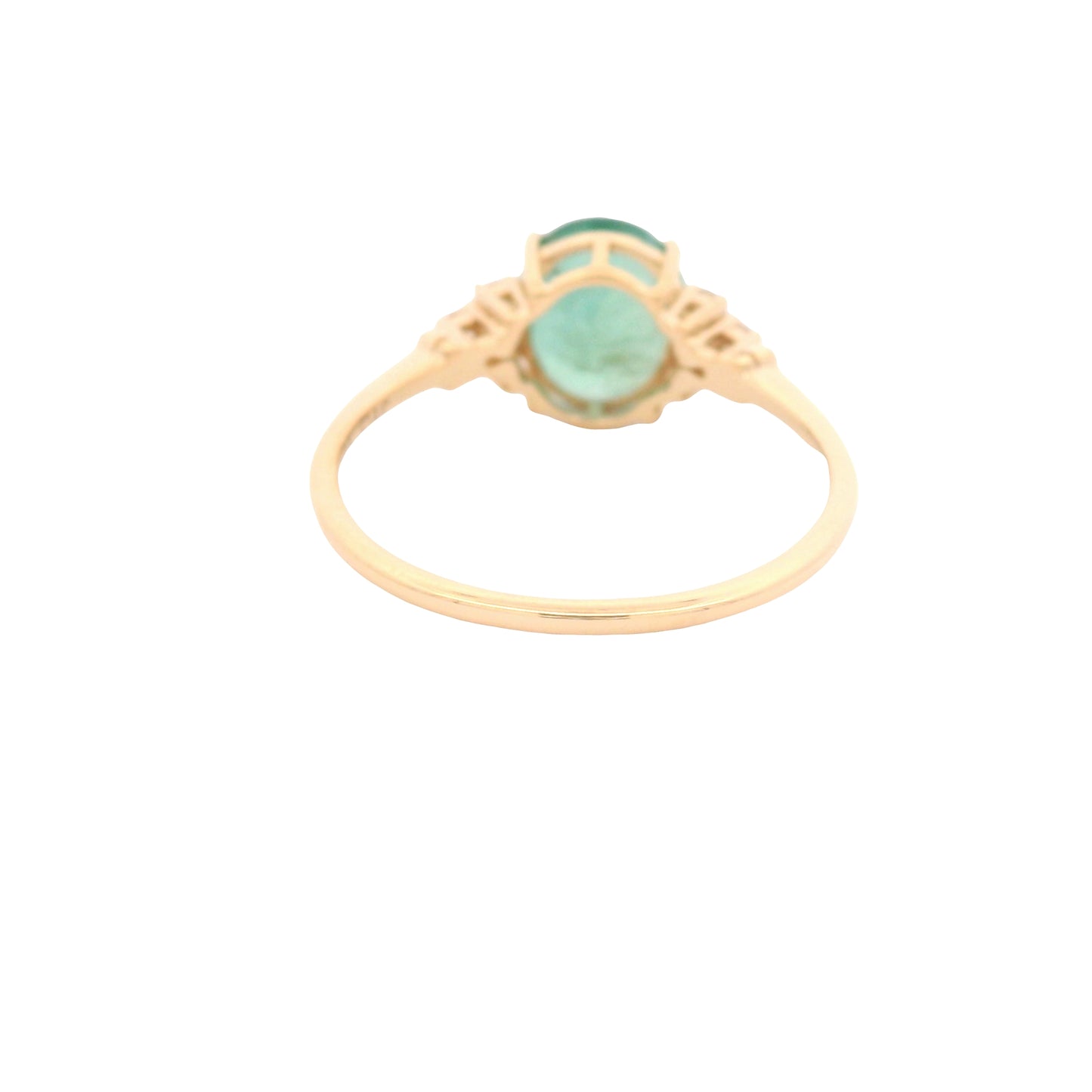 1.47 Ct Oval Emerald 14K Gold Ring