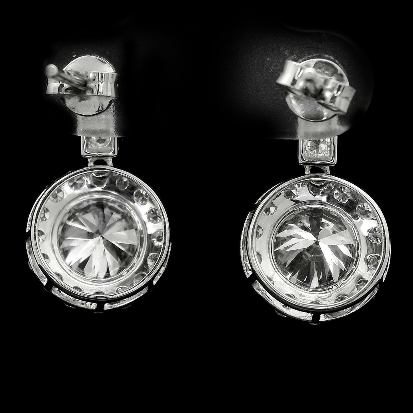 5.14 Carats Lab Grown Diamond 14K Gold Earrings