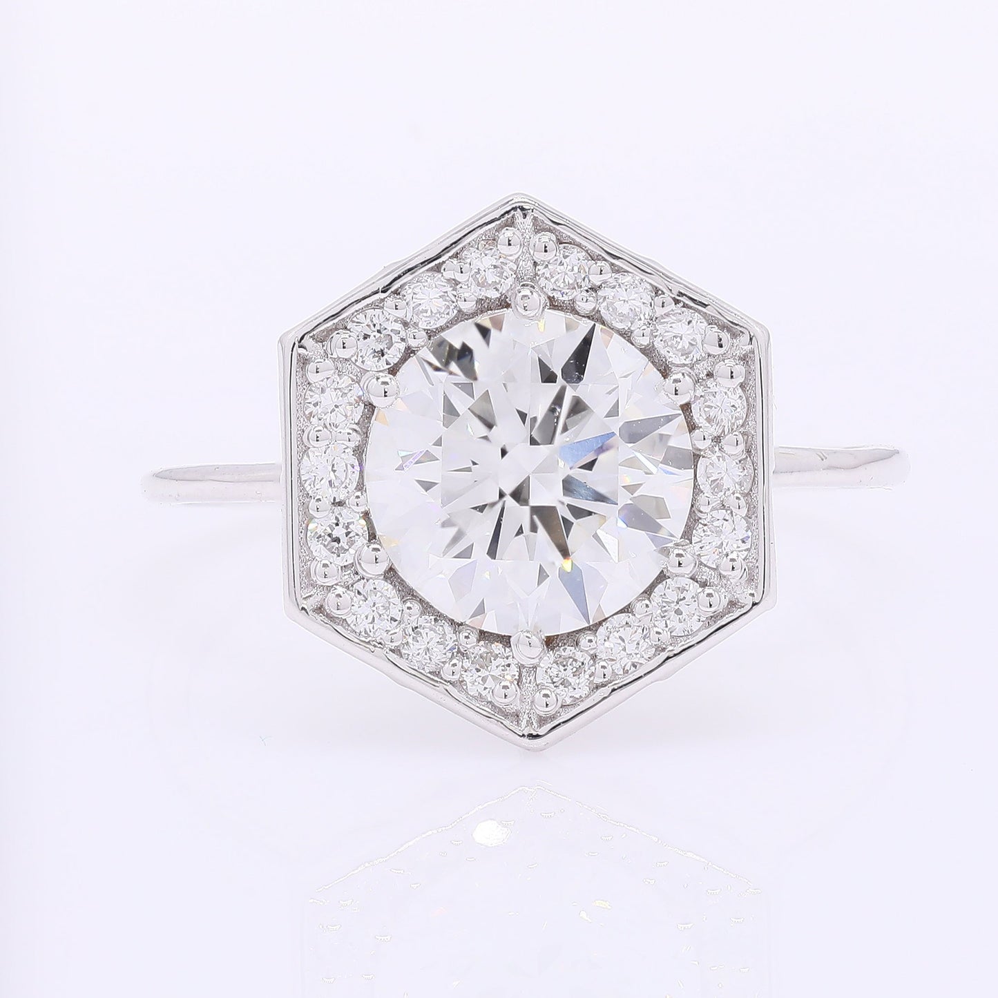 2.40 Carats Lab Grown Diamond 14K Gold Ring