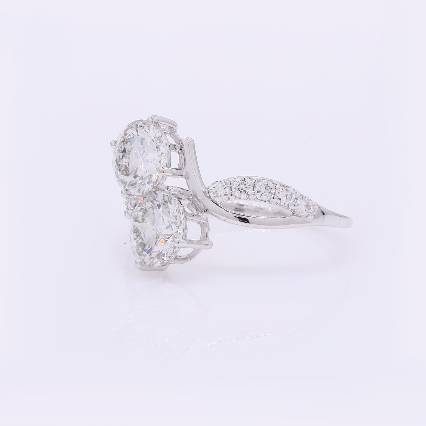 2.45 Carats Lab Grown Diamond 14K Gold Ring