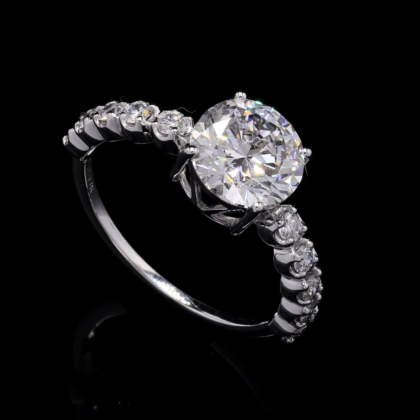 2.37 Carats Lab Grown Diamond 14K Gold Ring