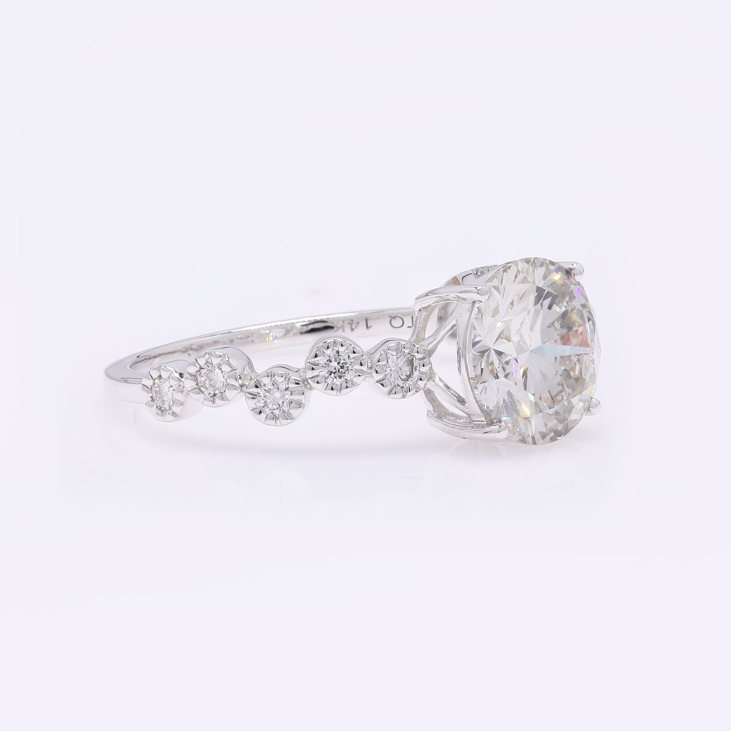 2.32 Carats Lab Grown Diamond 14K Gold Ring