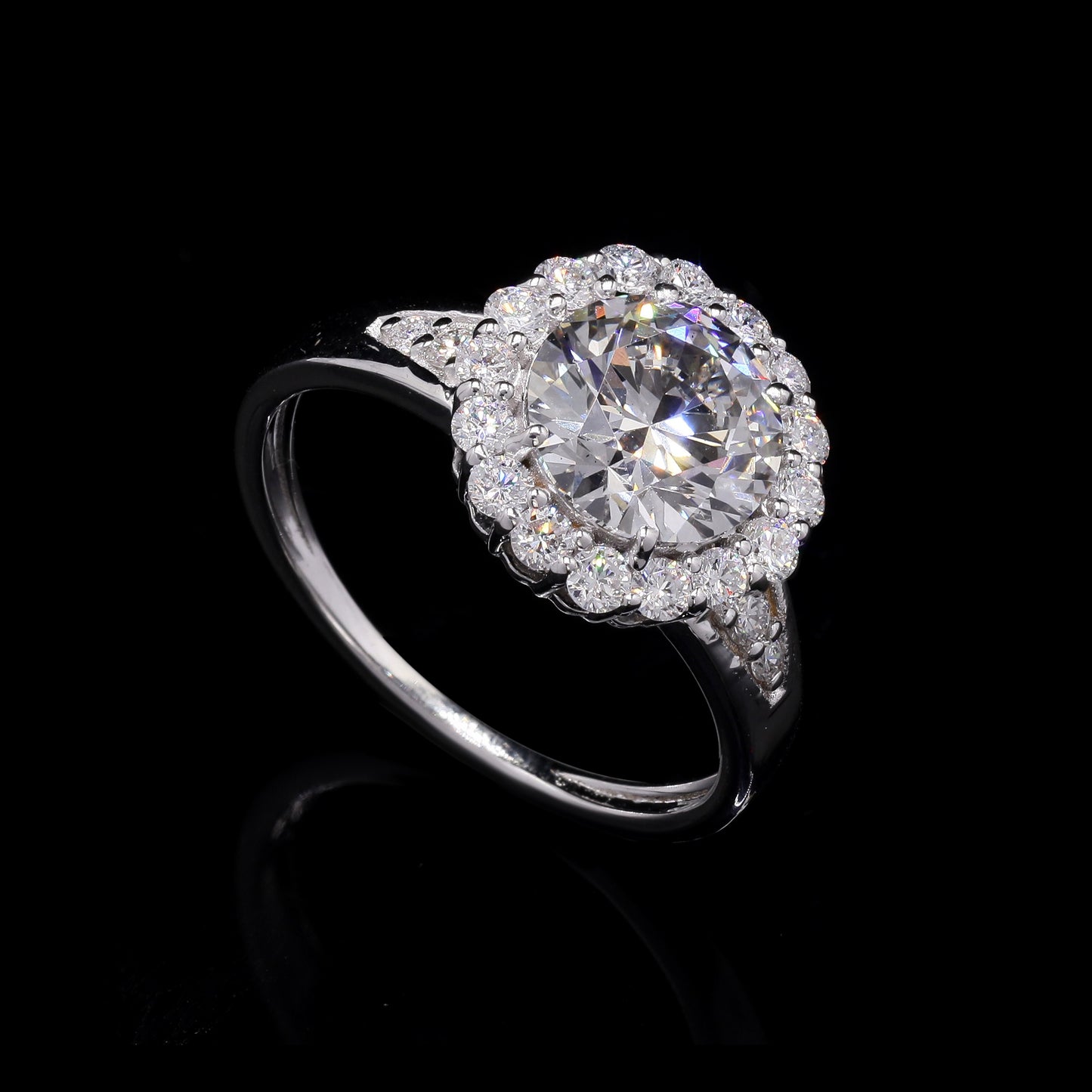 2.57 Carats Lab Grown Diamond 14K Gold Ring