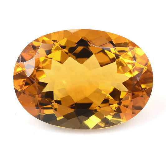 37.06 Carats Citrine Oval Loose Gemstone