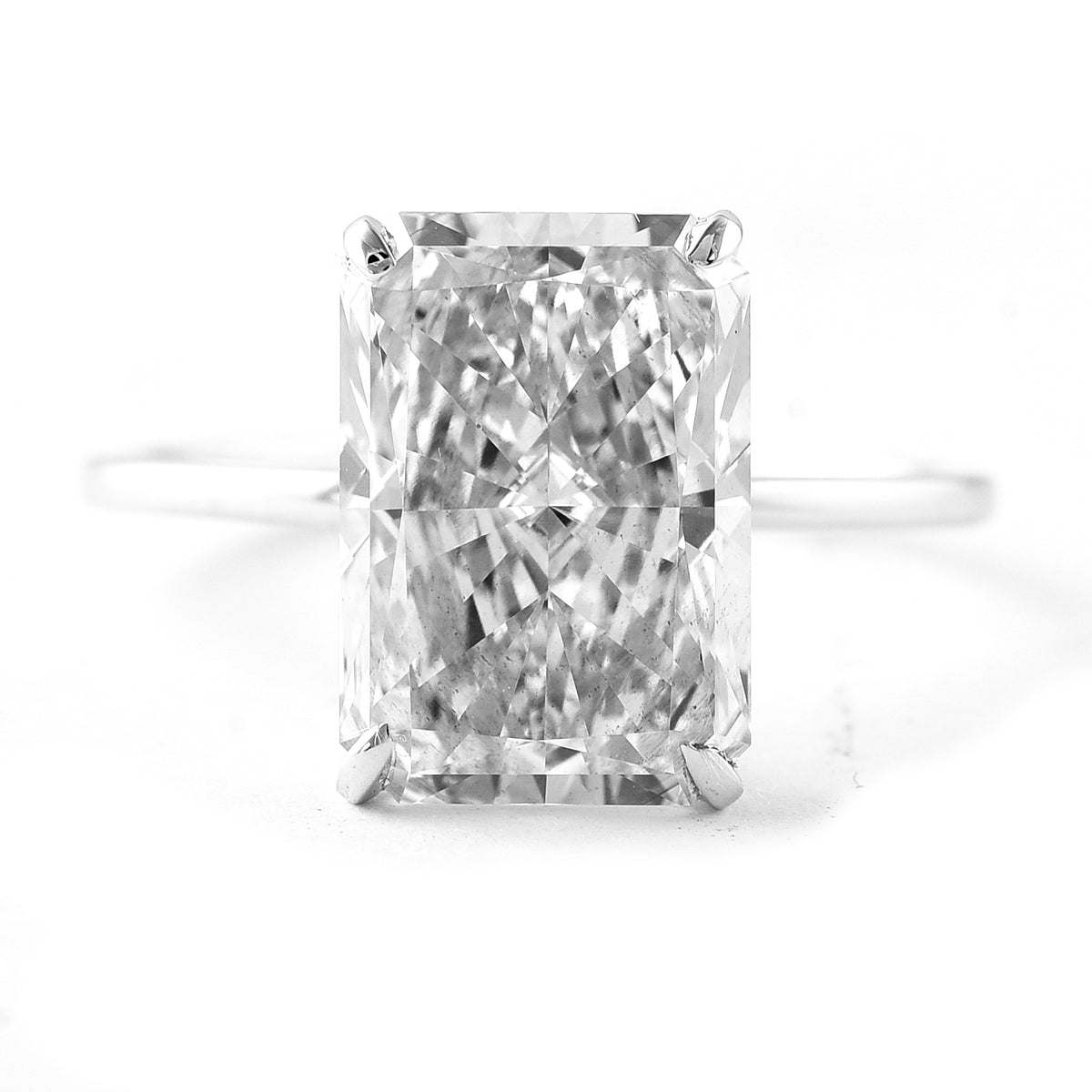 5.10 Carats Lab Grown Diamond 14K Gold Ring